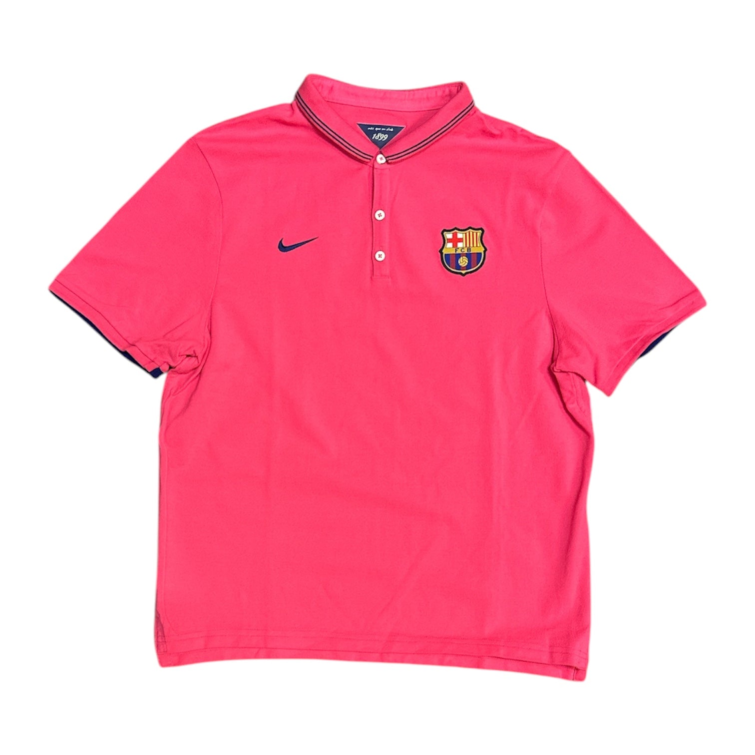 Nike FC Barcelona Polo League Authentic Pink Blue