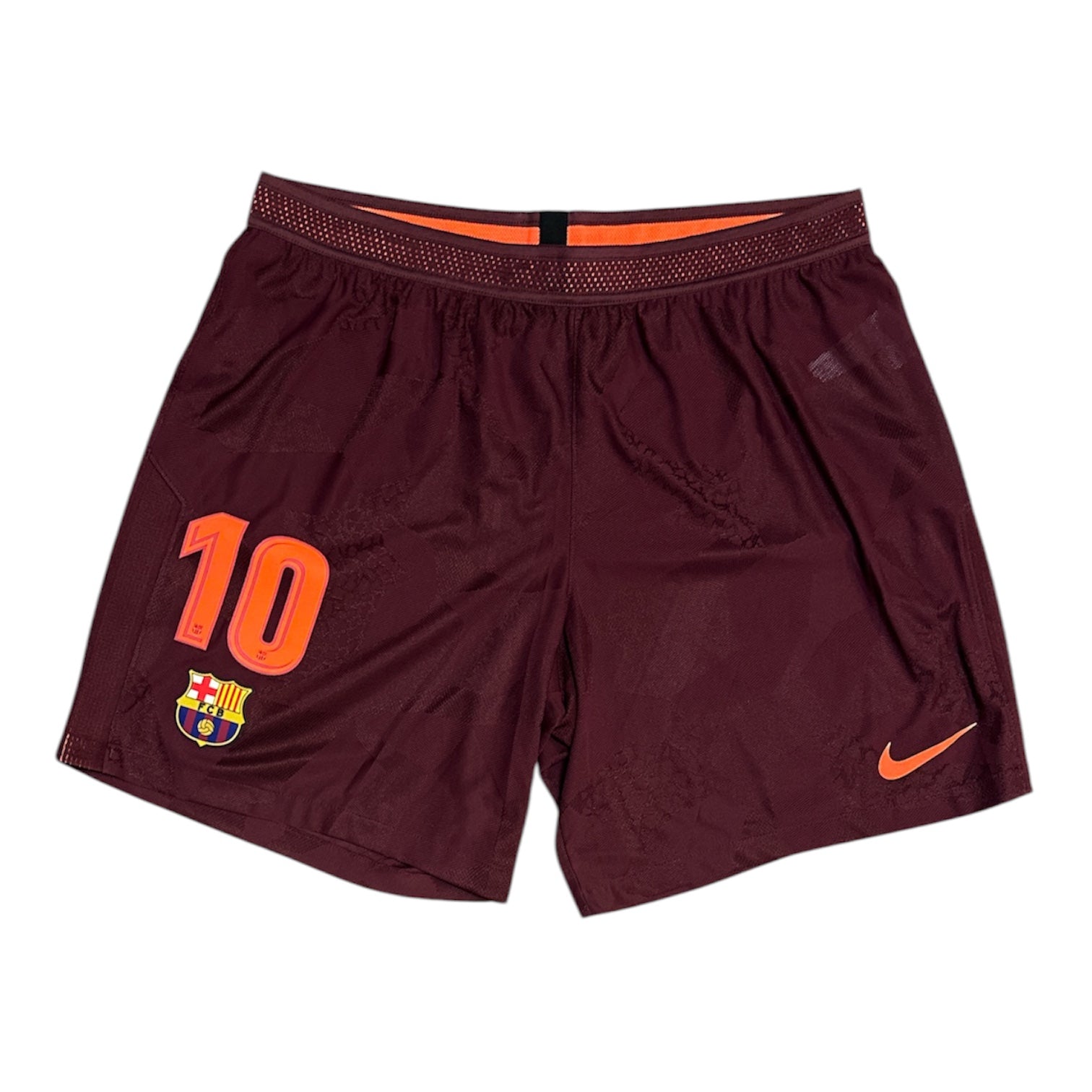 Nike FC Barcelona Lionel Messi #10 2017/2018 Vapor Match Strike 3rd Bordeaux Training Shorts