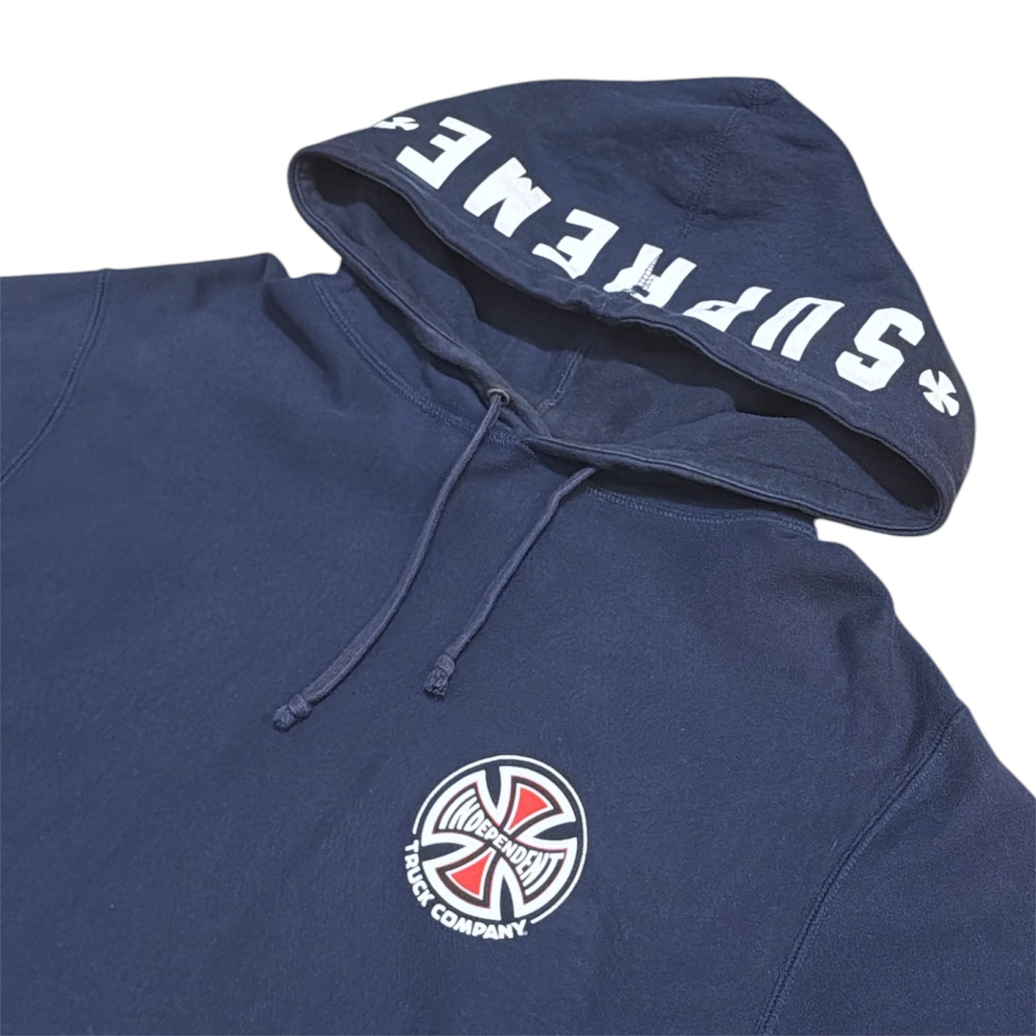 Supreme x Independent SS12 Fuck The Rest Navy Hoodie