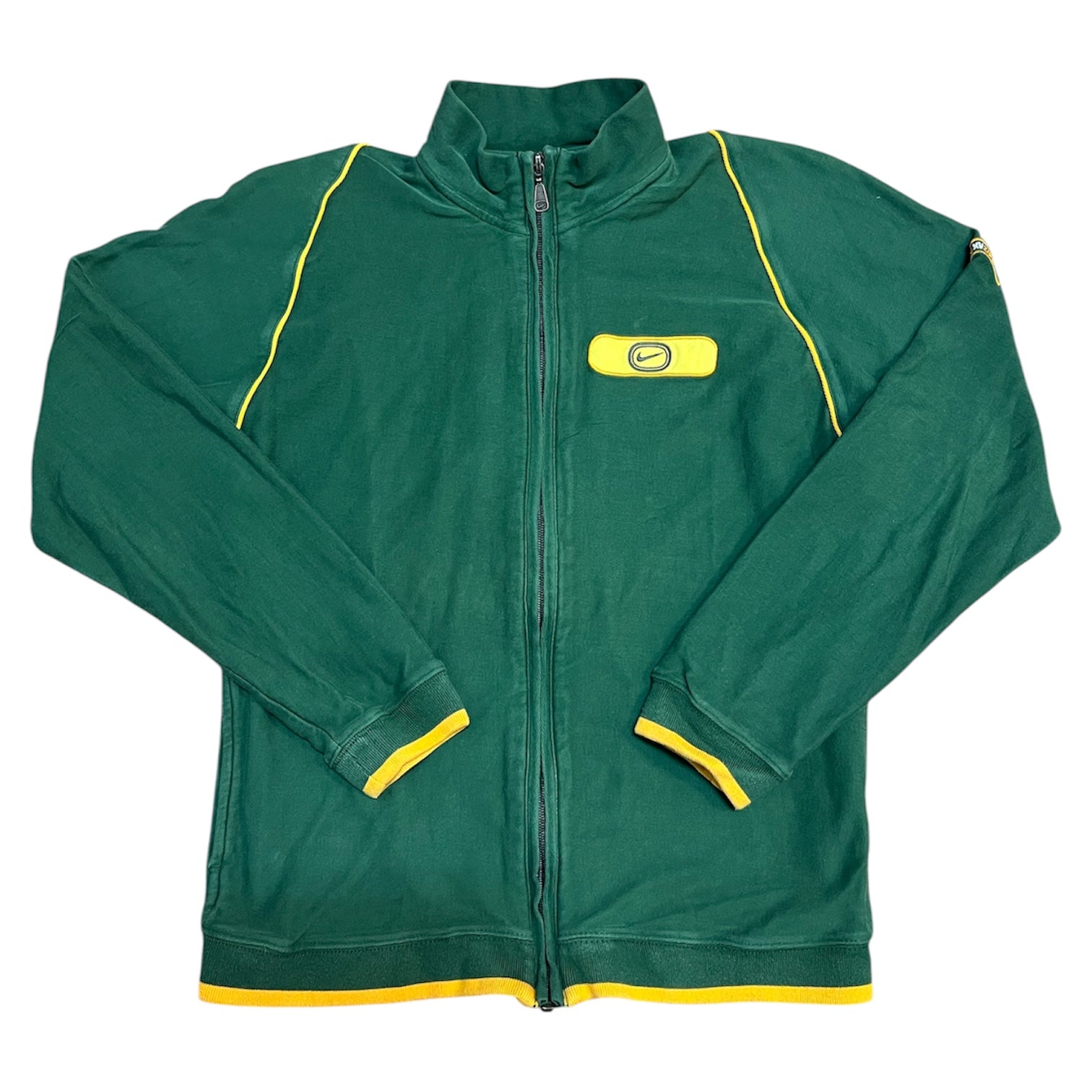 Vintage Nike XV 2003 Green Zip Up Track Top
