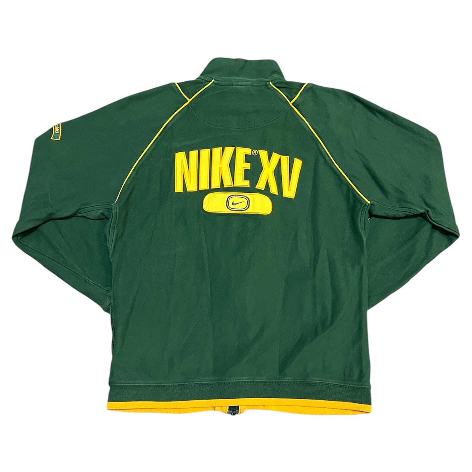 Vintage Nike XV 2003 Green Zip Up Track Top