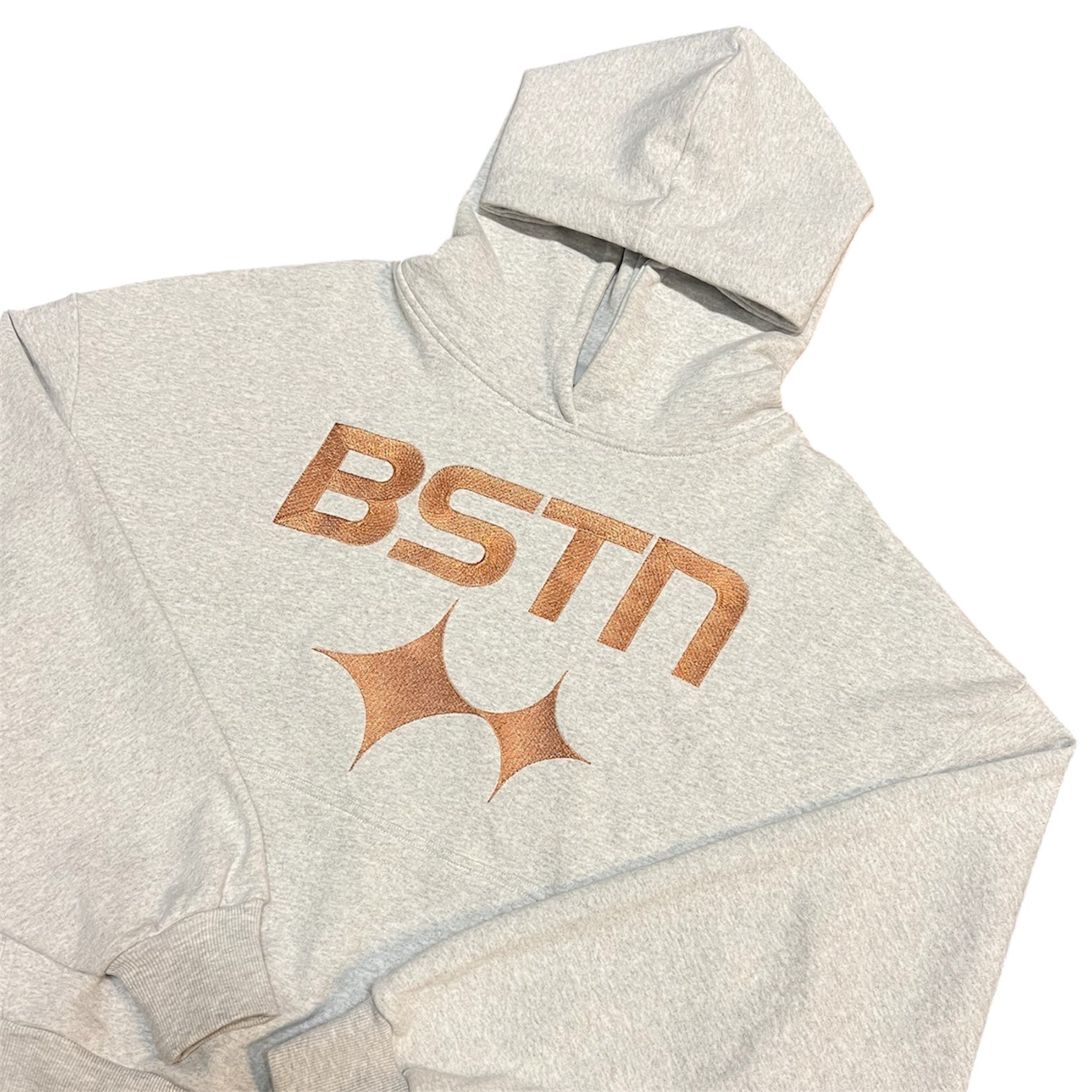 BSTN Copper Logo Oversized Heavyweight Grey Hoodie