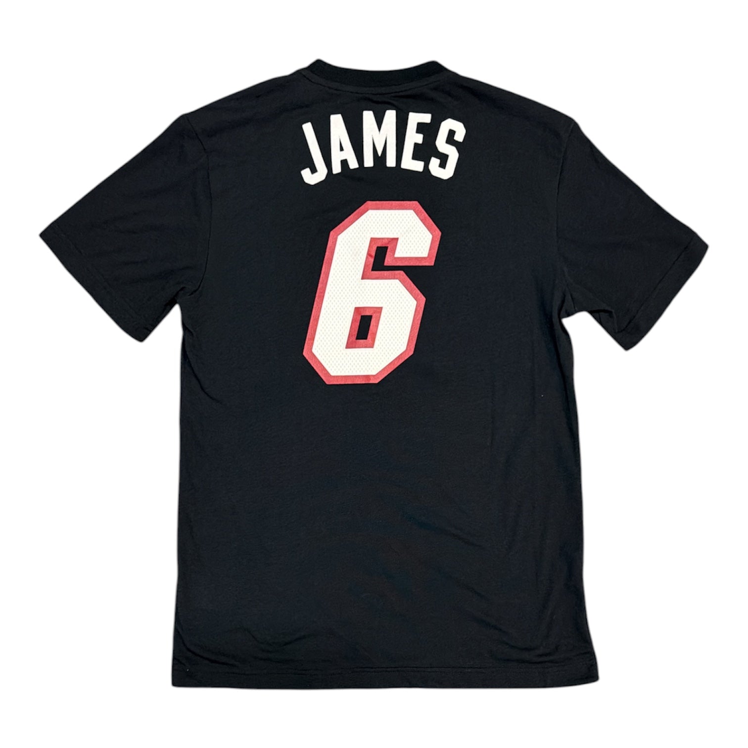 Adidas NBA Miami Heat Lebron James #6 Black Tshirt