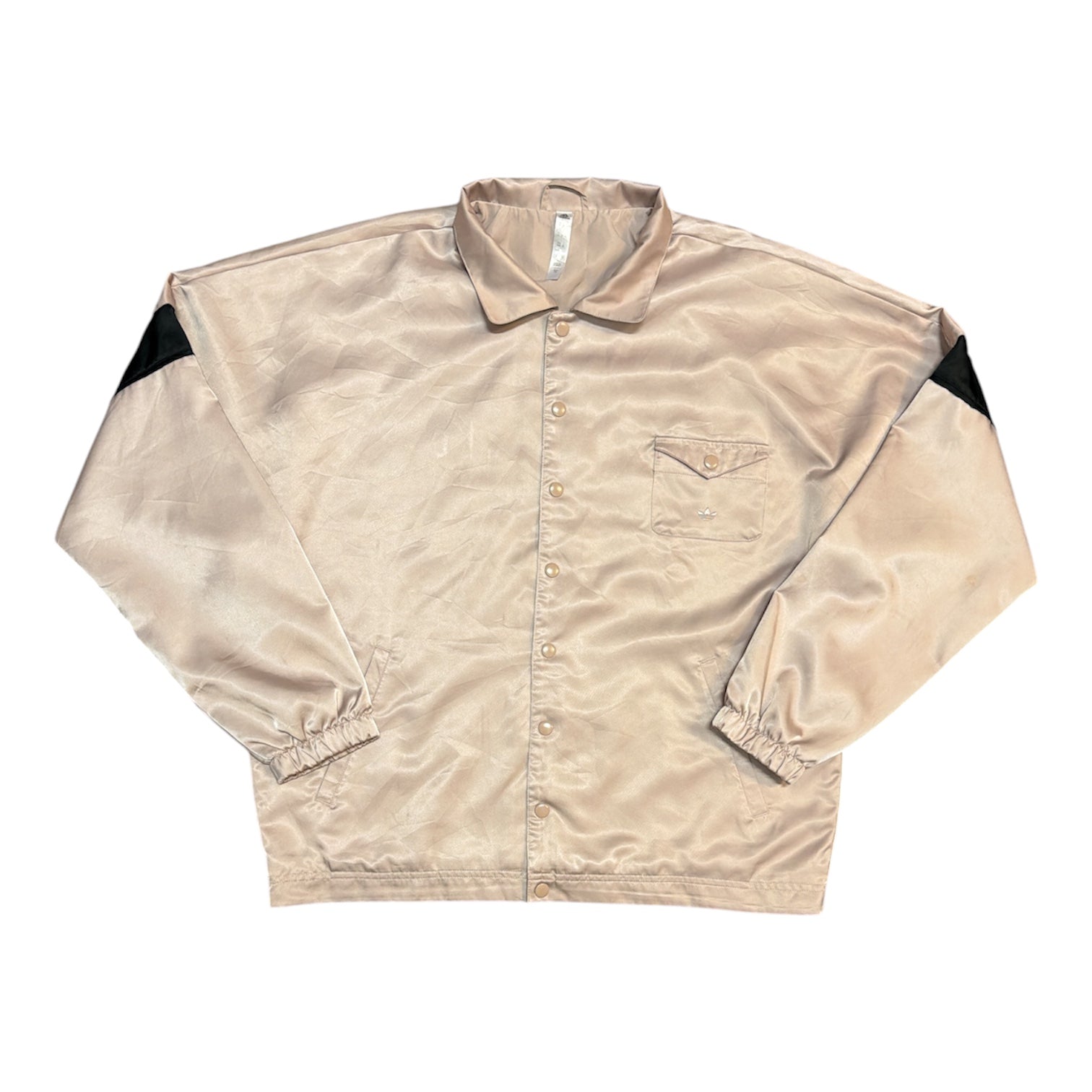 Adidas Streetball Satin Beige Black Jacket