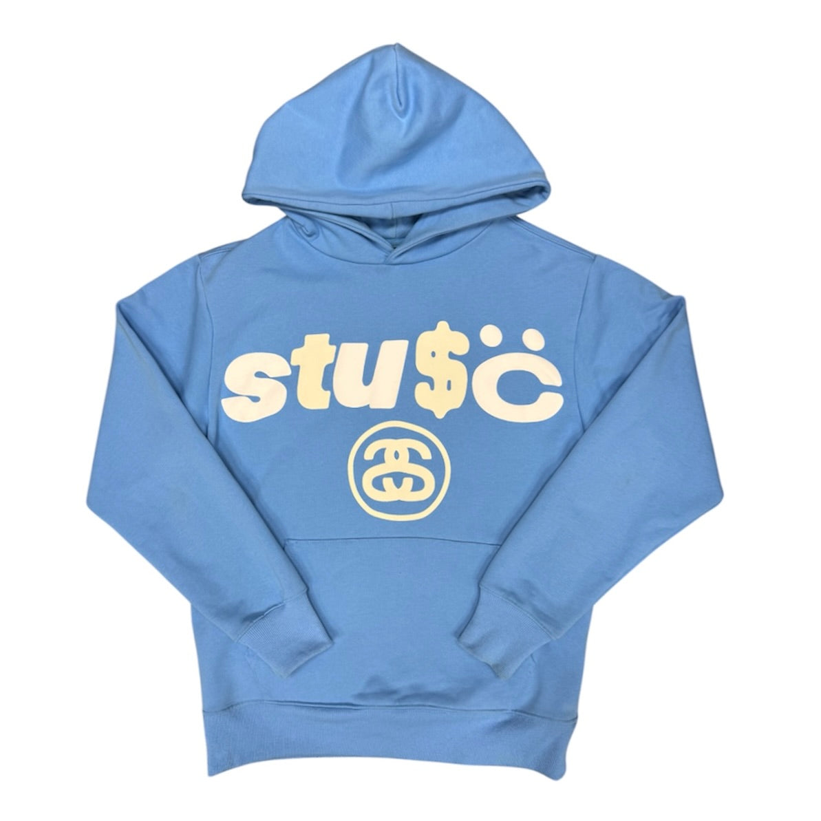 Stussy x CPFM SS22 8 Ball Pigment Dyed Blue Hoodie