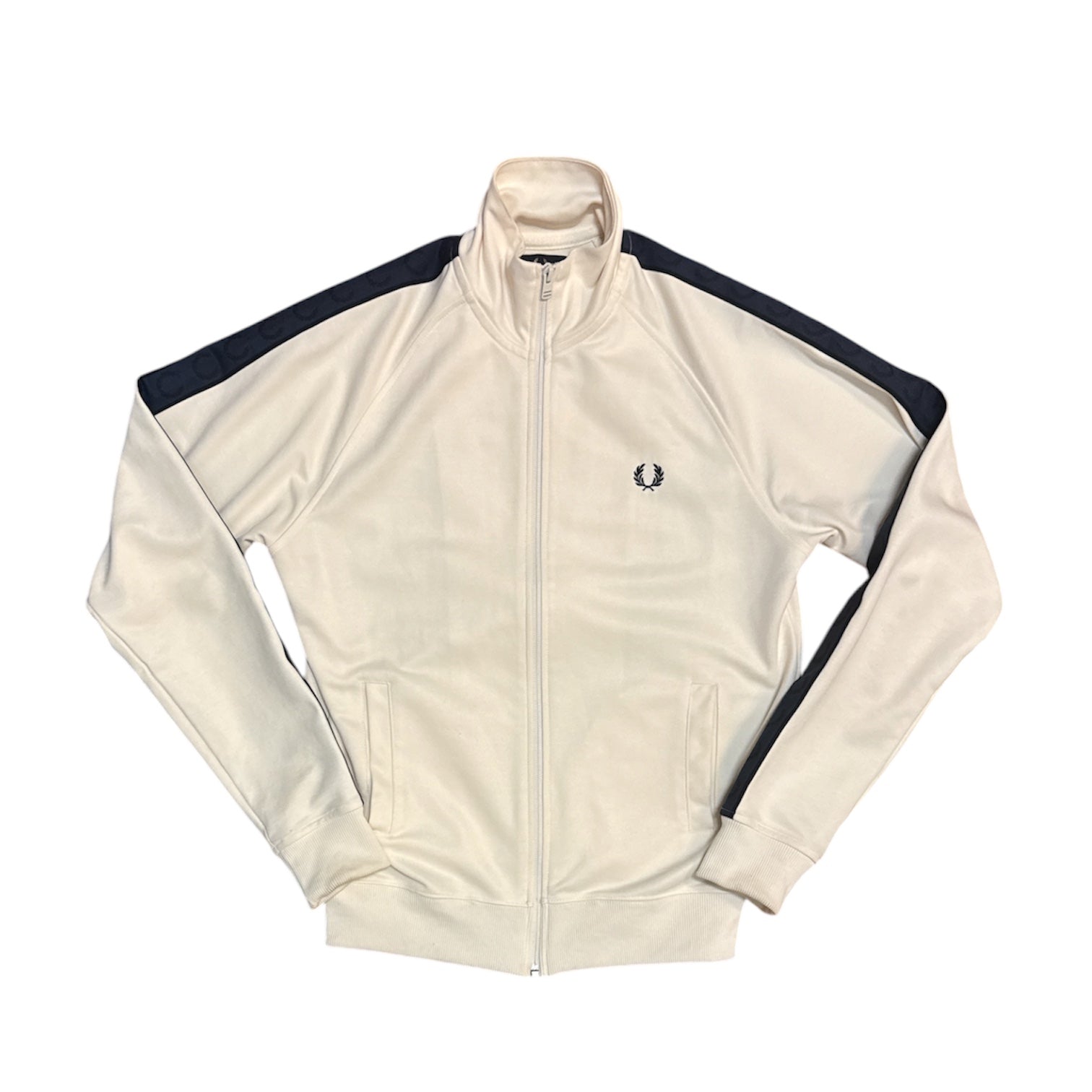 Fred Perry Cream Navy Track Top