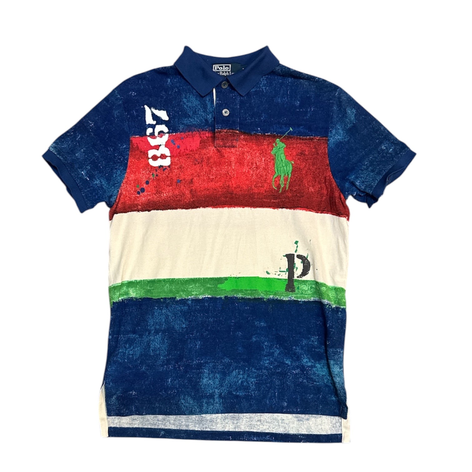 Polo By Ralph Lauren Painted Stripes Polo Shirt