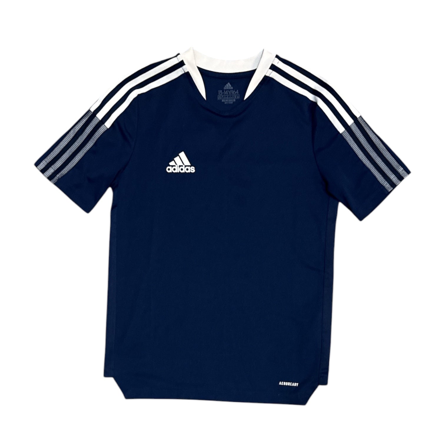 Adidas Tiro 21 Navy White Training Tshirt (Youth)