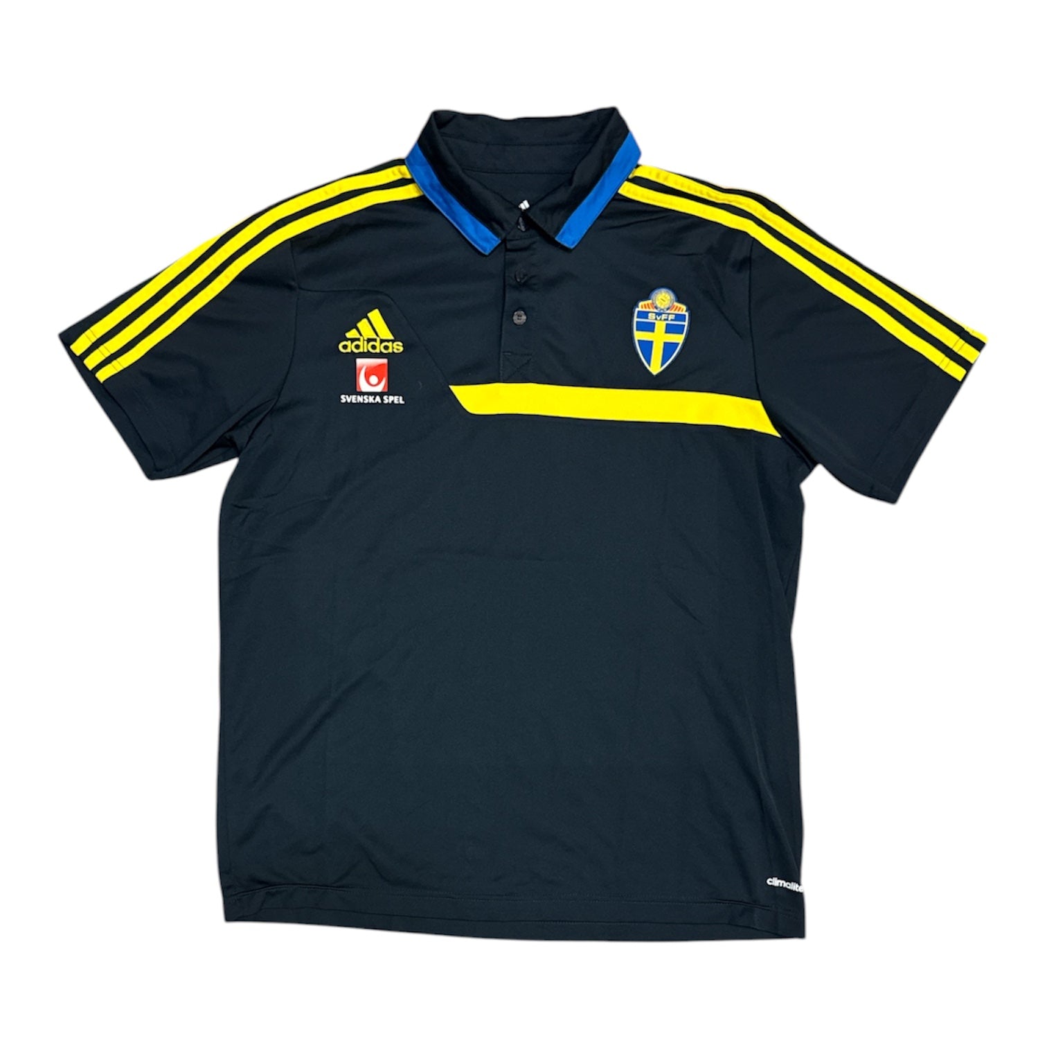 Adidas Sweden 2012 Navy Short Sleeve Football Polo Shirt
