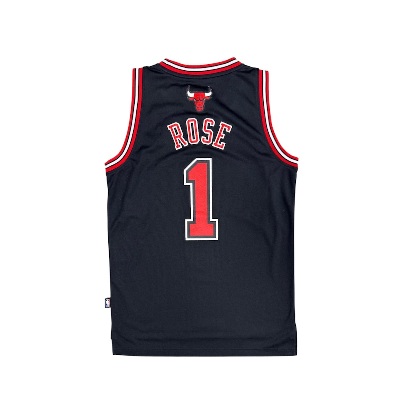 Adidas Chicago Bulls Rose # 1 Black Red Basketball Jersey
