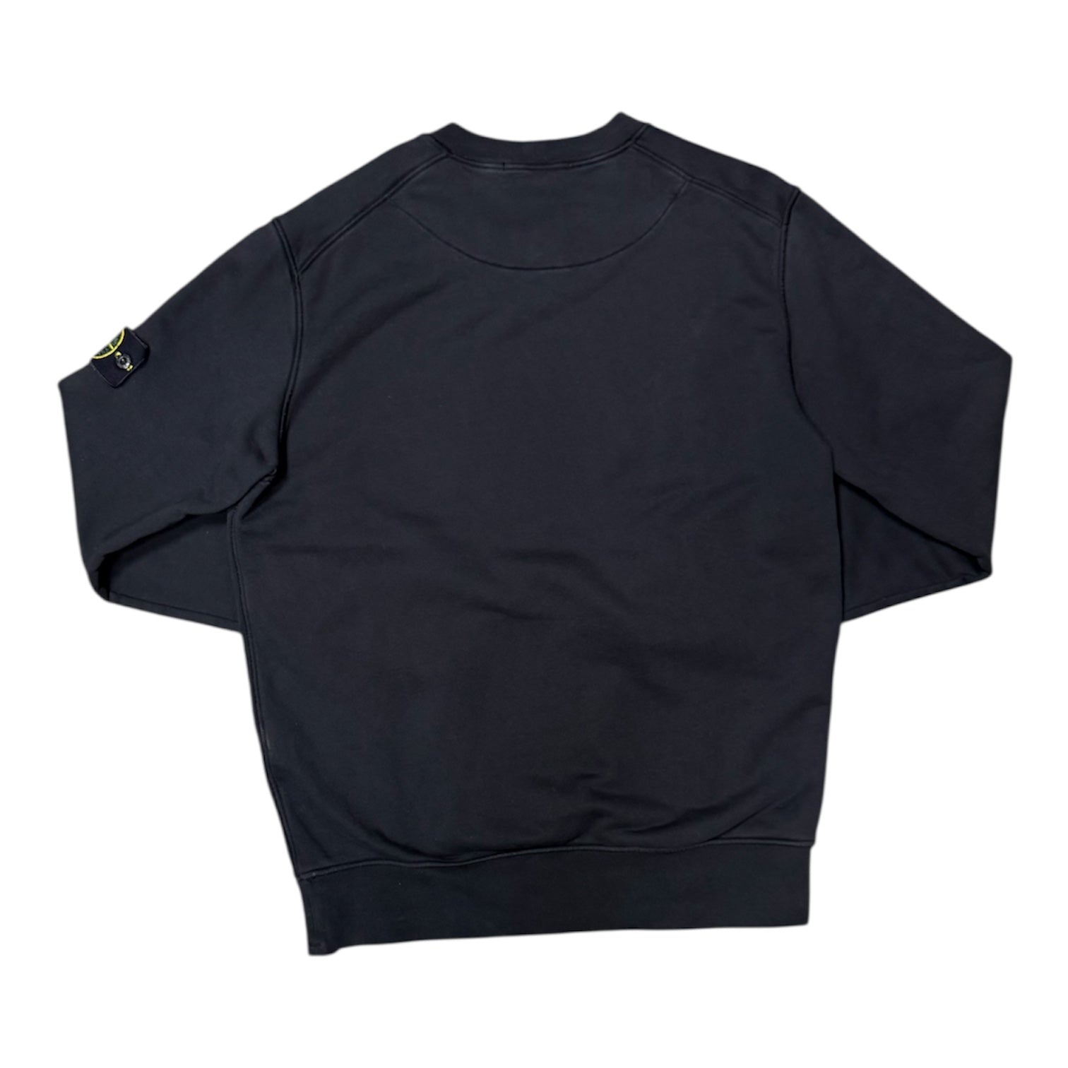 Stone Island Garment Dyed Fleece Black Sweatshirt