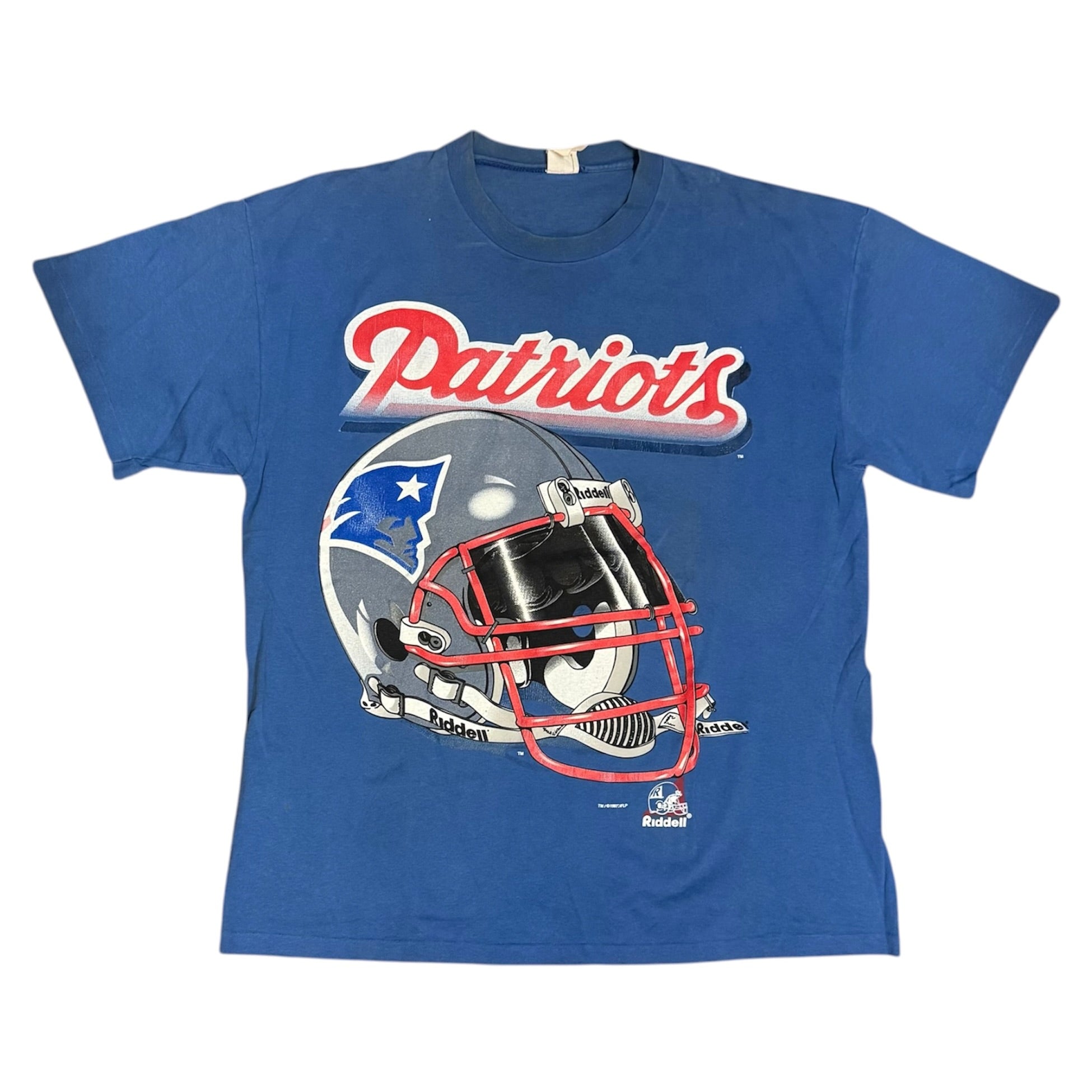 Vintage 1997 New England Patriots Blue Thisrt