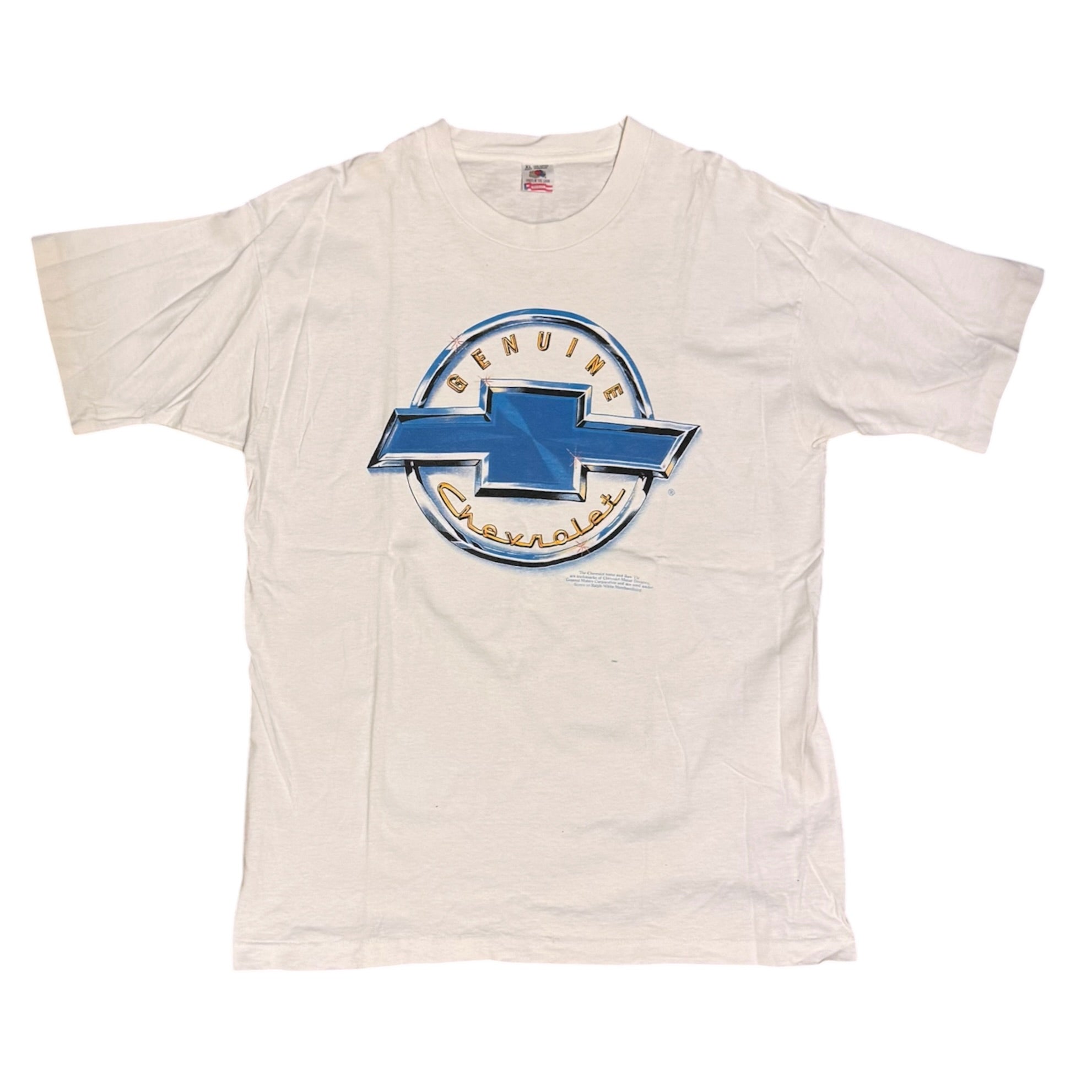 Vintage 1990s Genuine Chevrolet White Tshirt