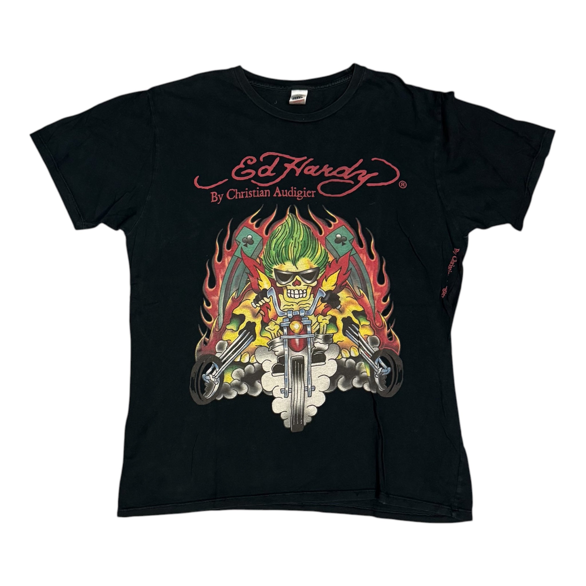 Vintage Ed Hardy By Christian Audigier Black Tshirt