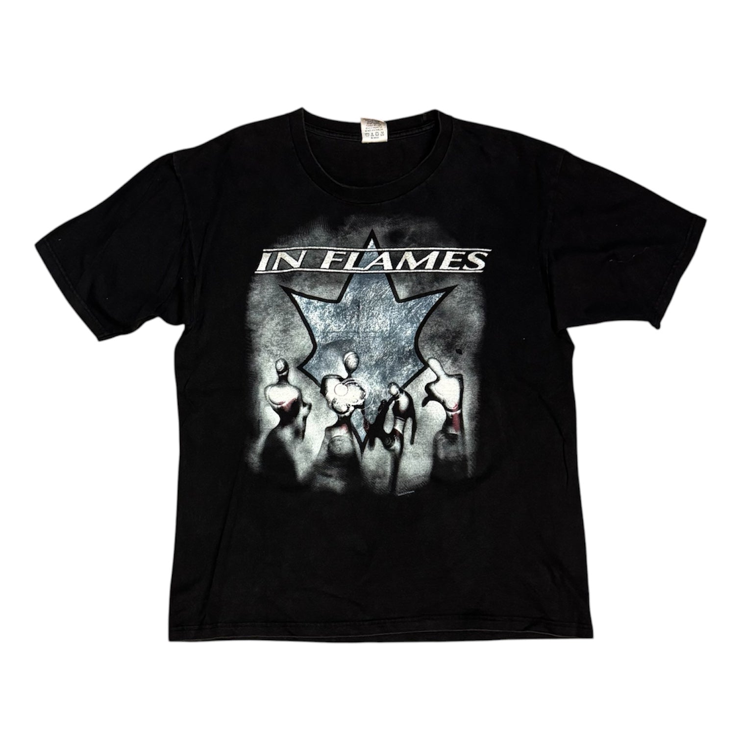 Vintage 2002 In Flames Clayman Black Tshirt