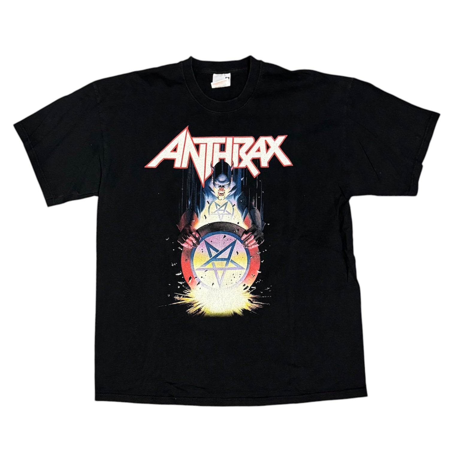 Vintage Anthrax Music of Mass Destruction 2004 World Tour Black Tshirt
