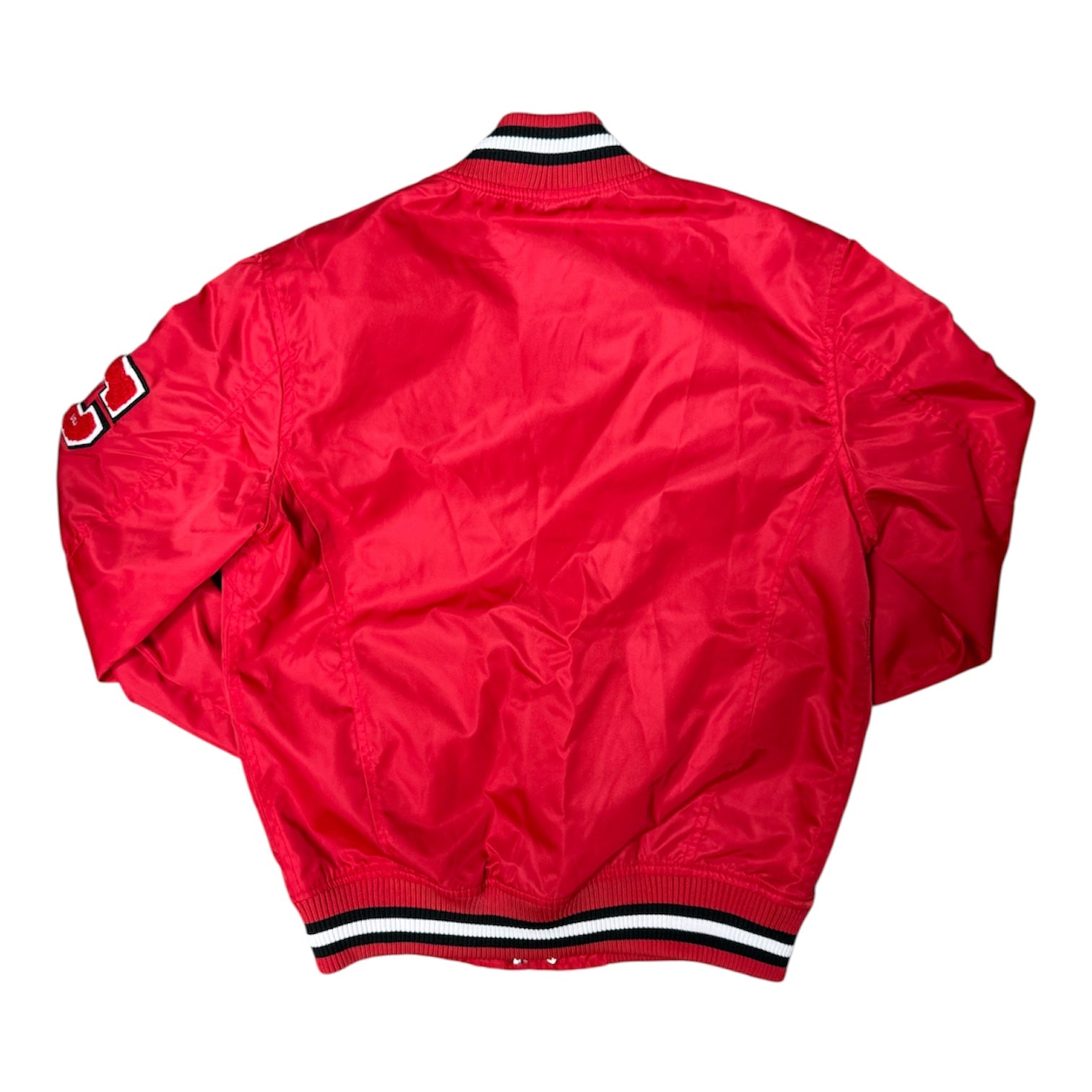 American College USA New York Brooklyn Chicago Red Varsity Jacket