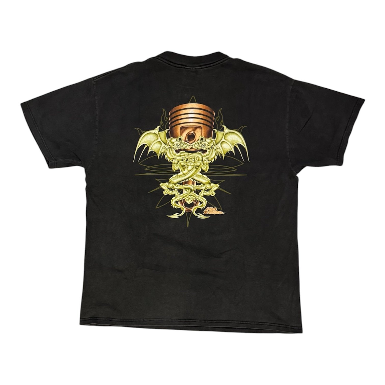 Vintage No Fear Dragon Black Tshirt