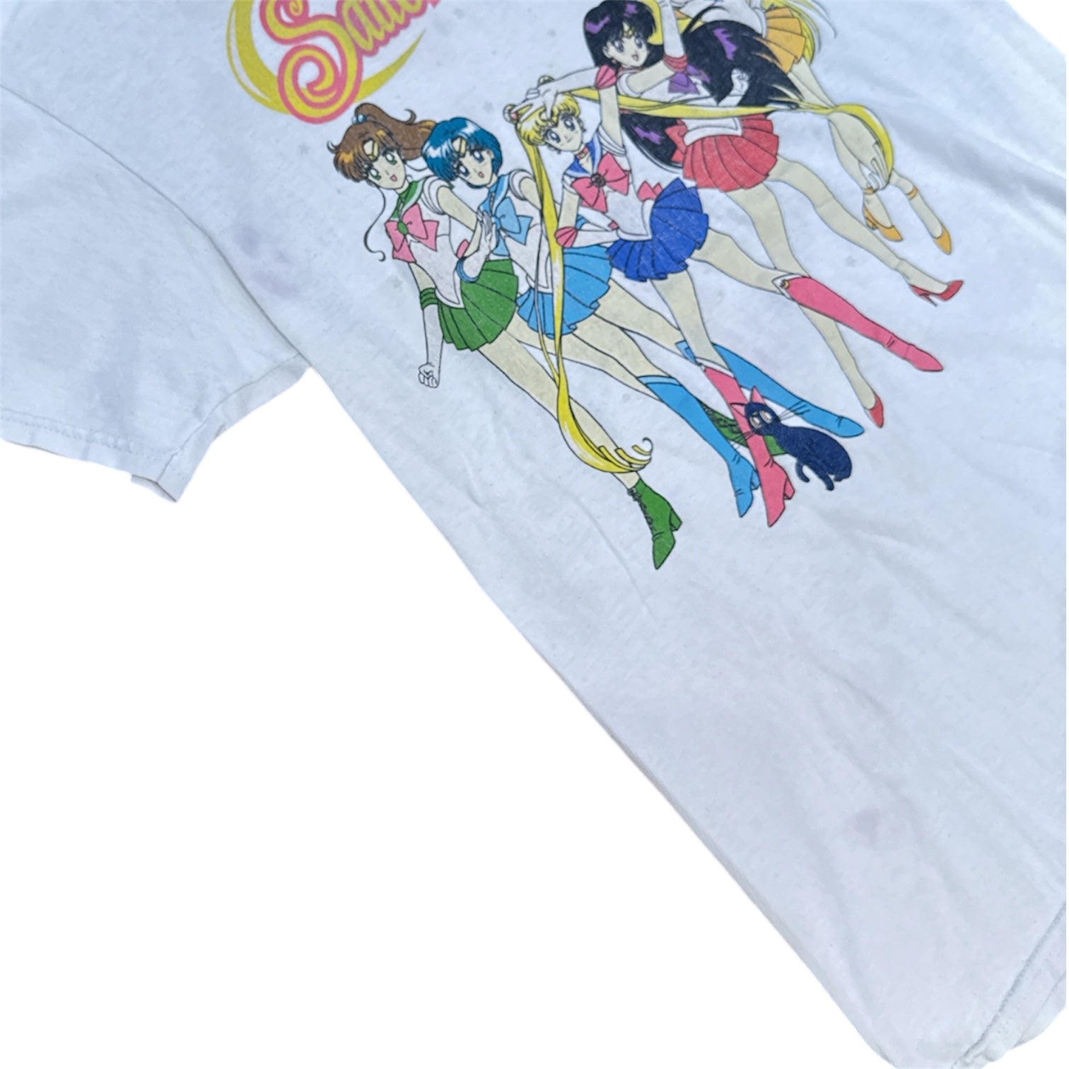 Sailor Moon White Fitted Tshirt