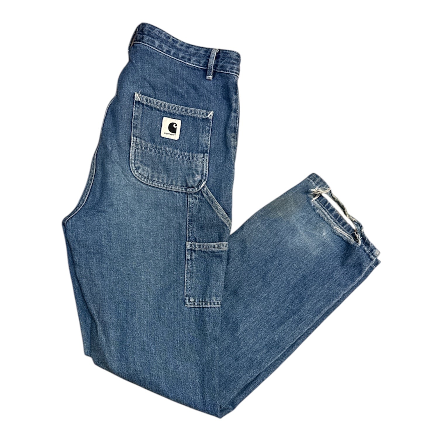 Carhartt WIP W' Pierce Straight Washed Blue Jeans