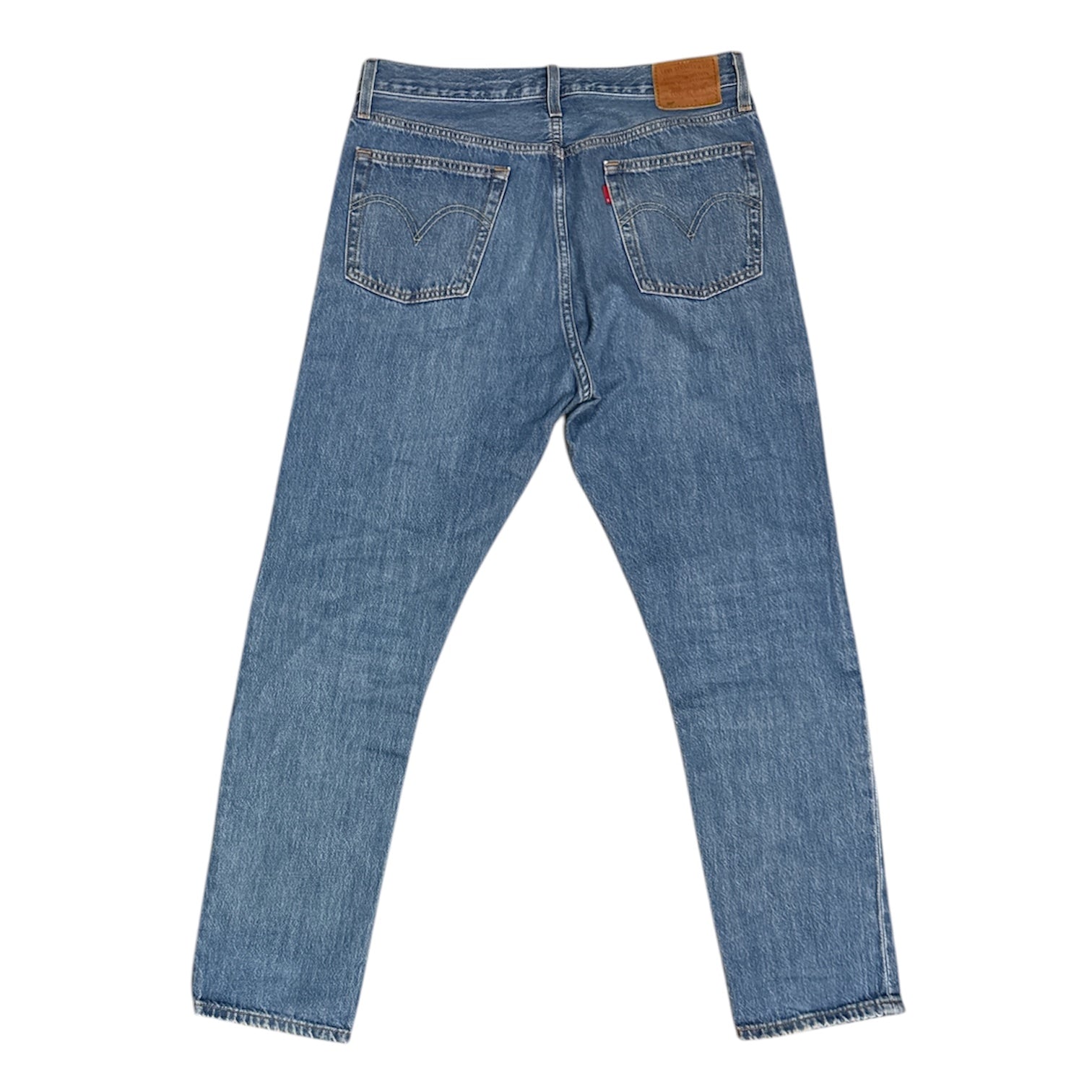 Levi's Premium 501 Straight Washed Blue Jeans