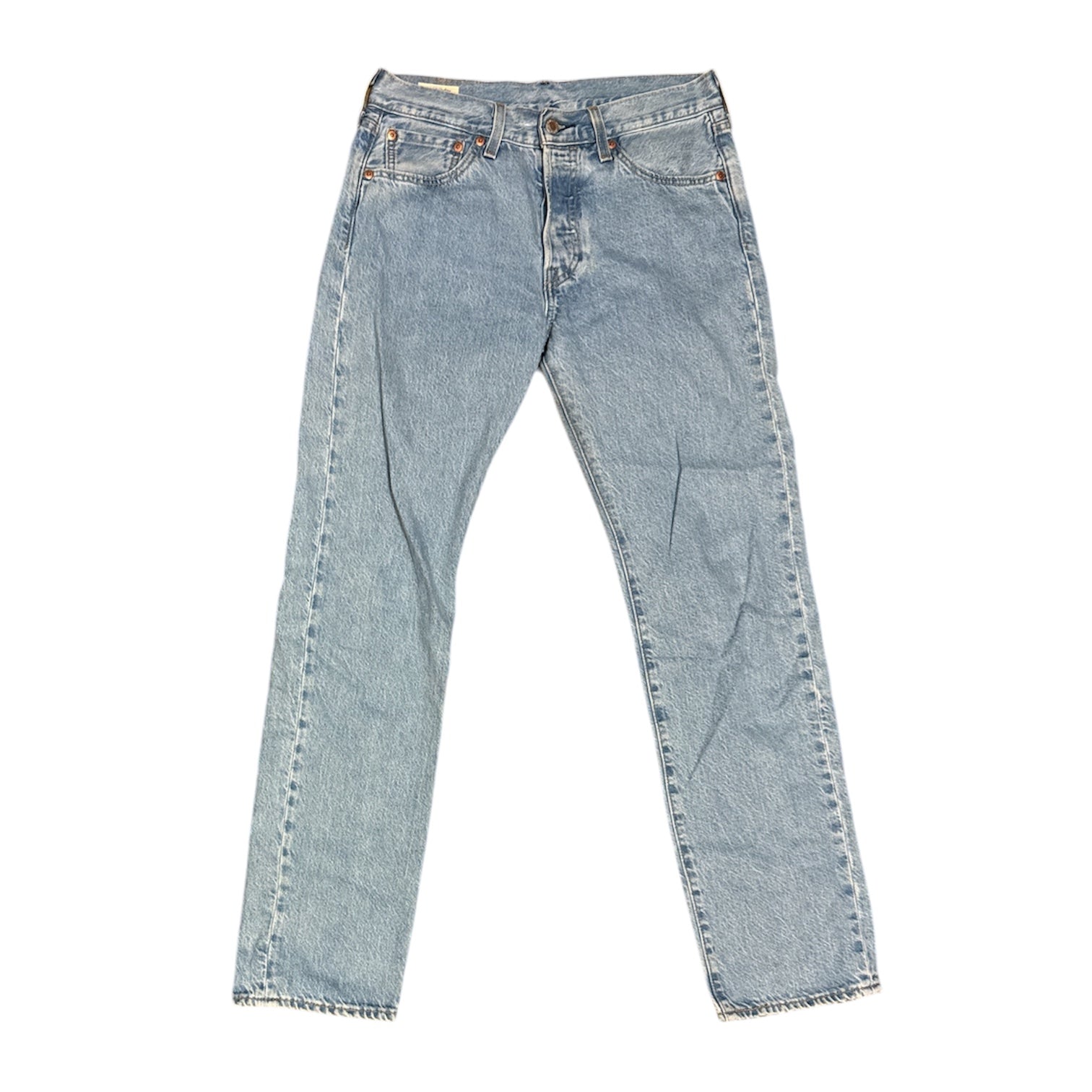 Levi's 501 Premium Original Fit Washed Light Blue Jeans