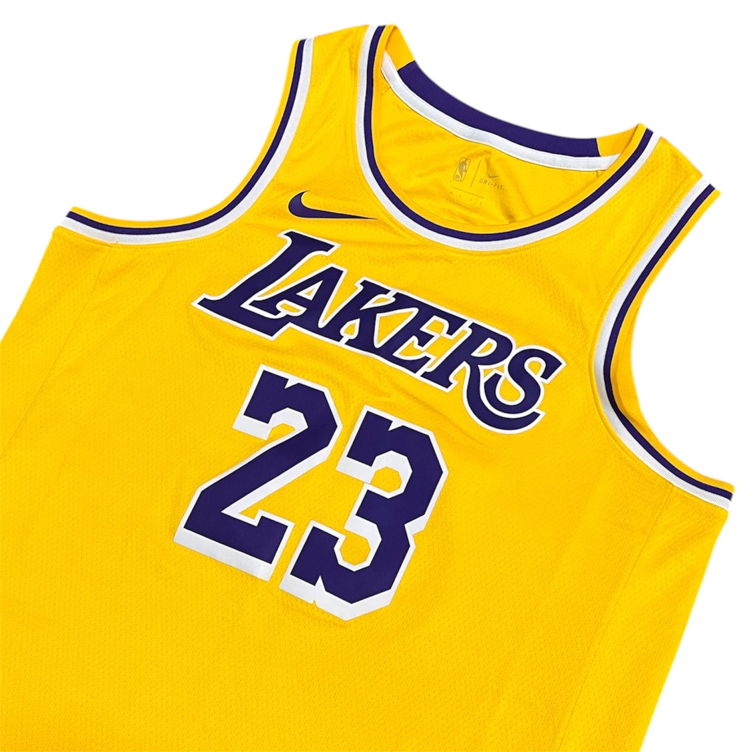 Nike Los Angeles Lakers Lebron James #23 Icon Edition Swingman Home Basketball Jersey