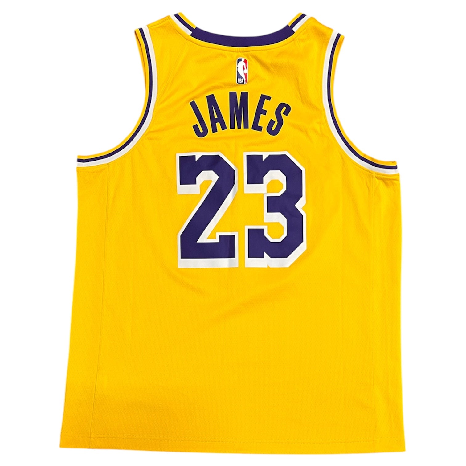 Nike Los Angeles Lakers Lebron James #23 Icon Edition Swingman Home Basketball Jersey
