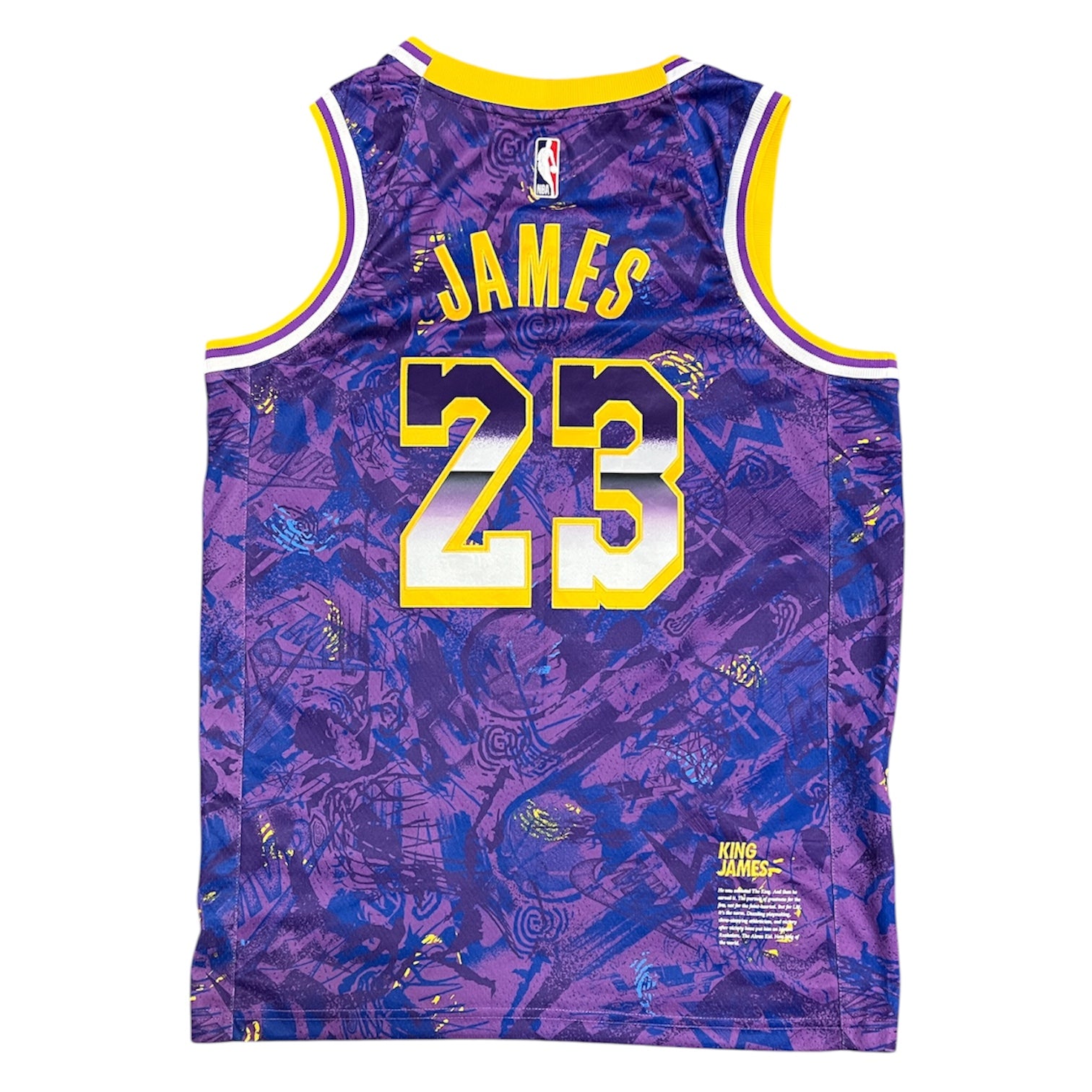 Nike Los Angeles Lakers Lebron James #23 MVP Rookie Of The Year Basketball Jersey