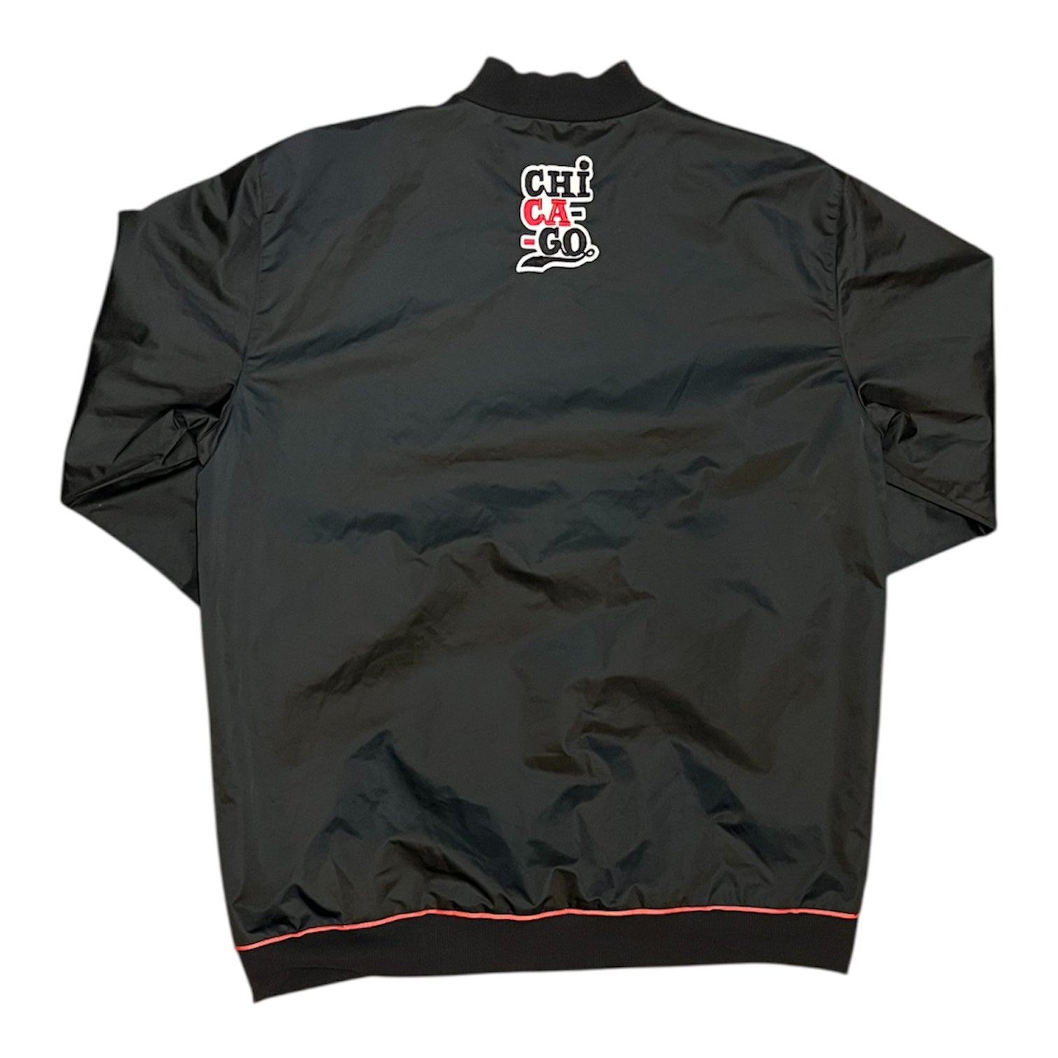 Adidas NBA Chicago Bulls Black Satin Jacket