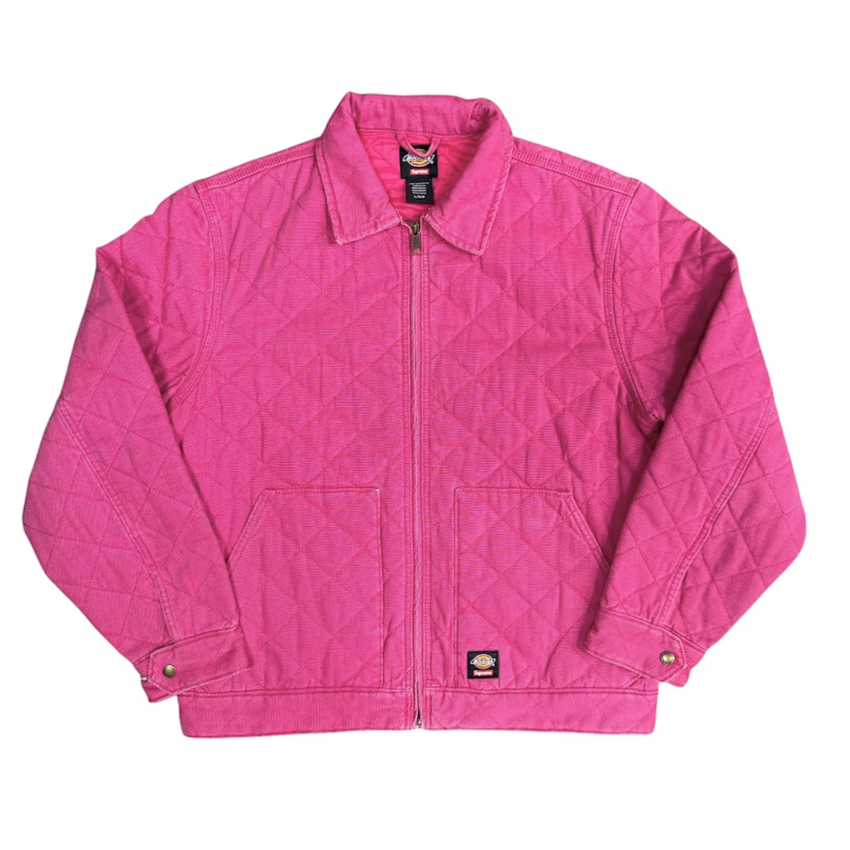 Supreme Dickies FW21 Quilted Work Pink Jacket
