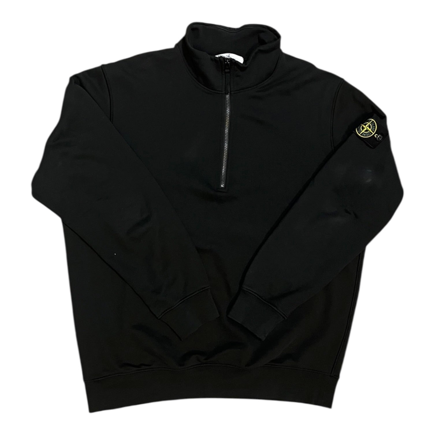 Stone Island Black Half Zip Sweatshirt