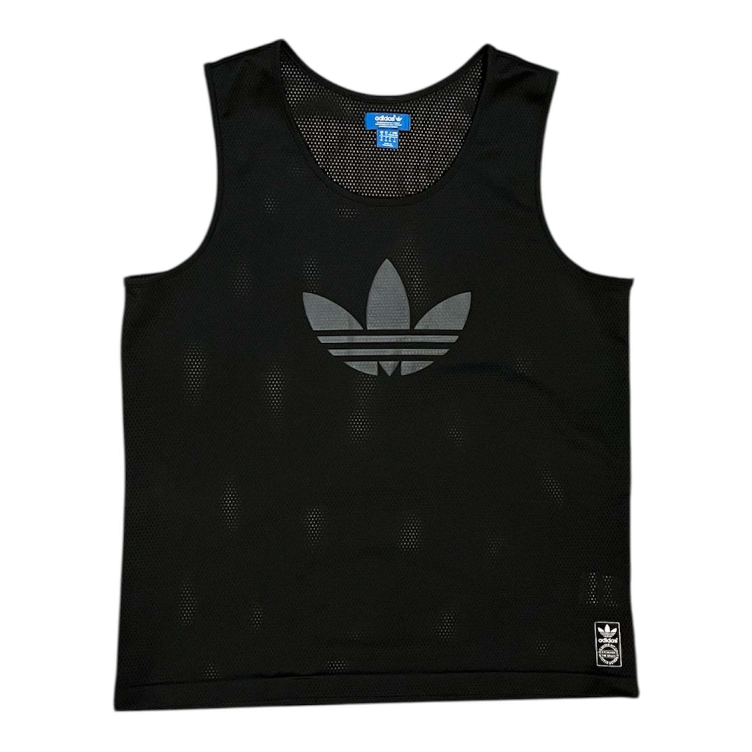 Adidas Black Mesh Tank Top Jersey