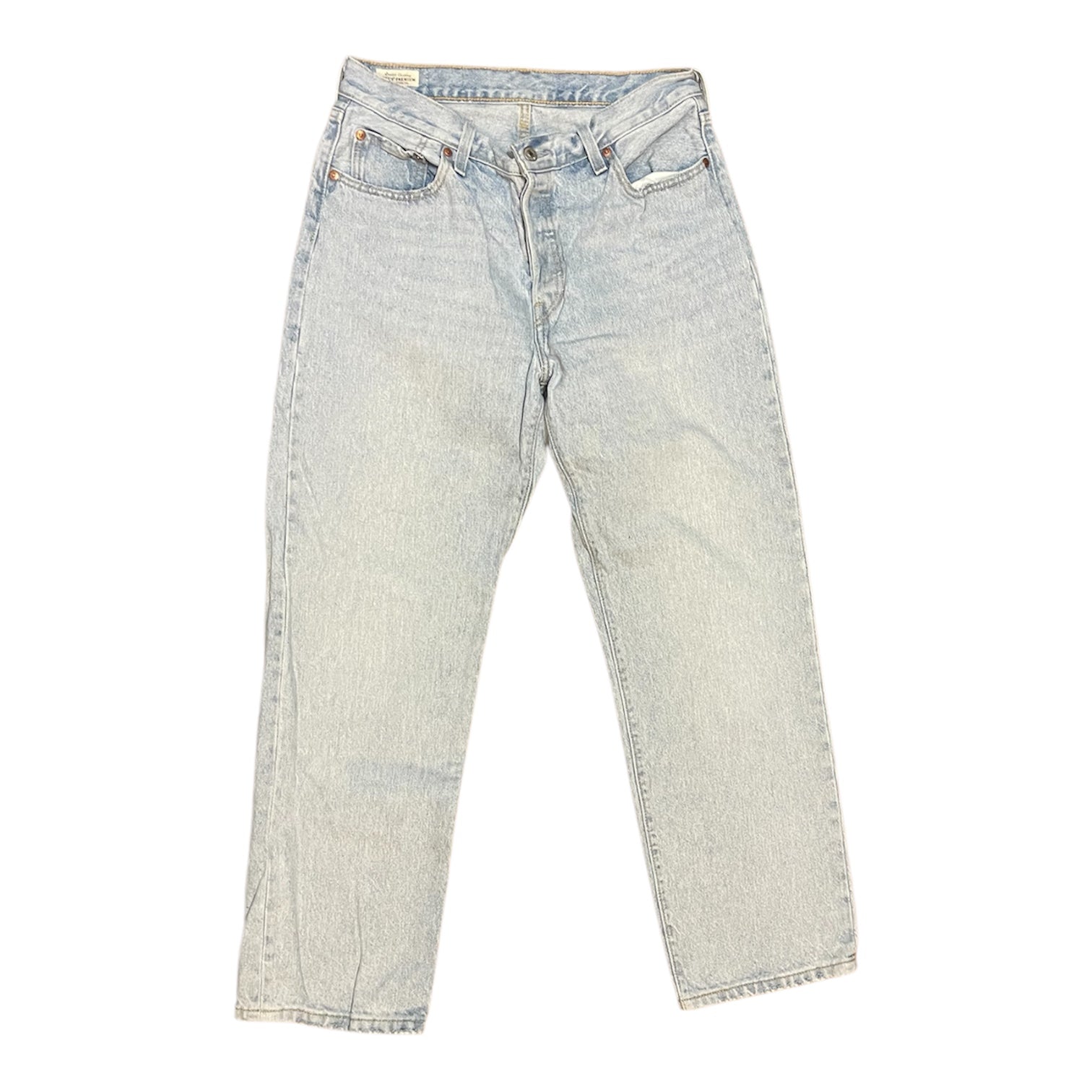 Levi's Premium 501 Original Fit Light Wash Blue Jeans