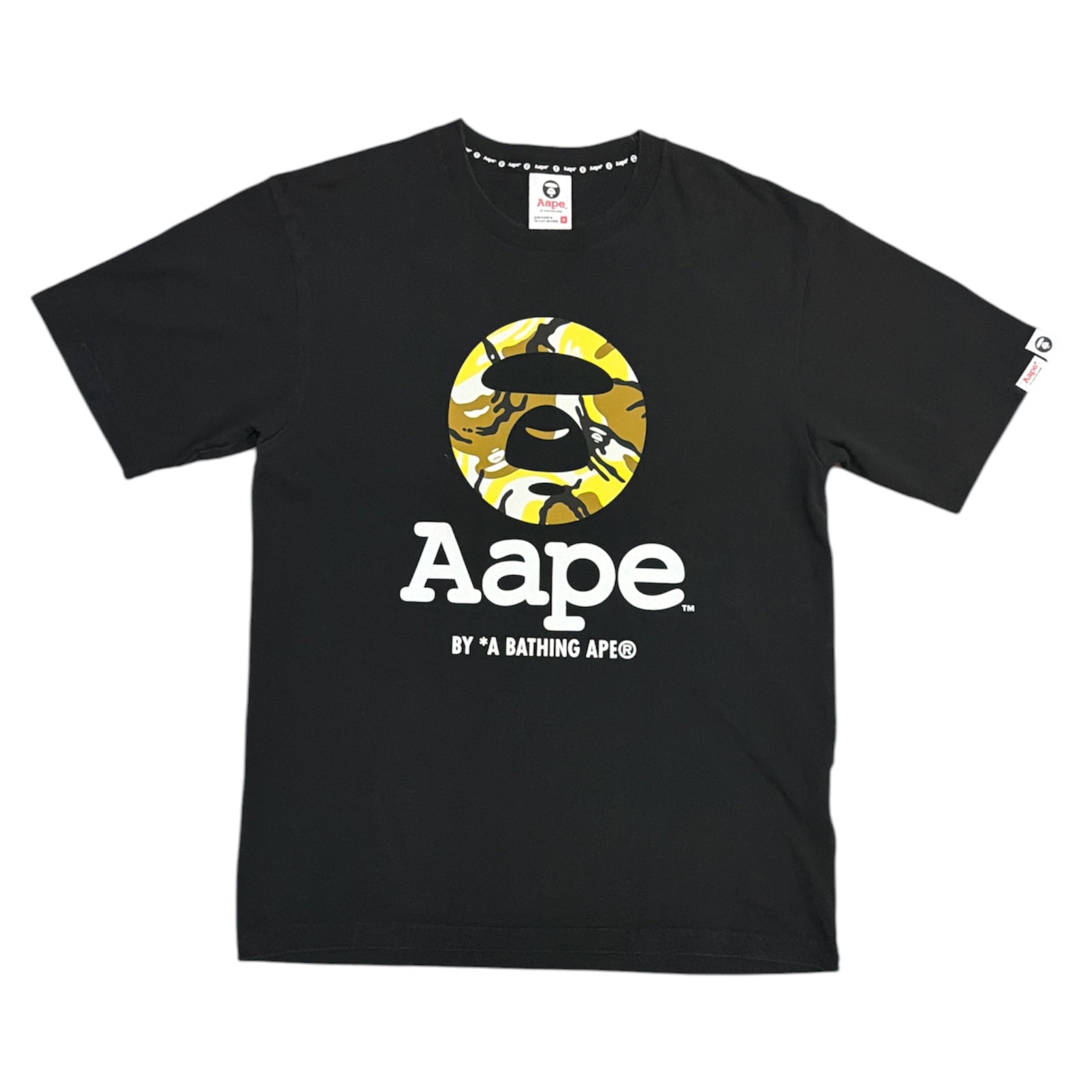 Aape By A Bathing Ape Moonface Black Tshirt