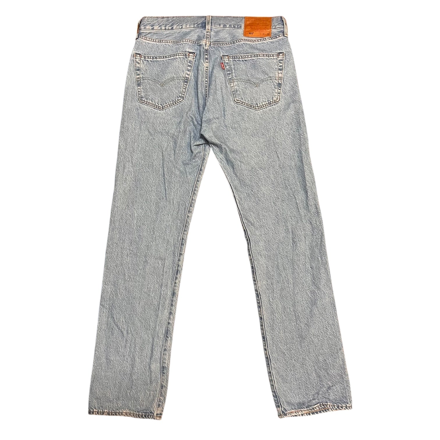 Levi's 501 Premium Original Fit Washed Light Blue Jeans