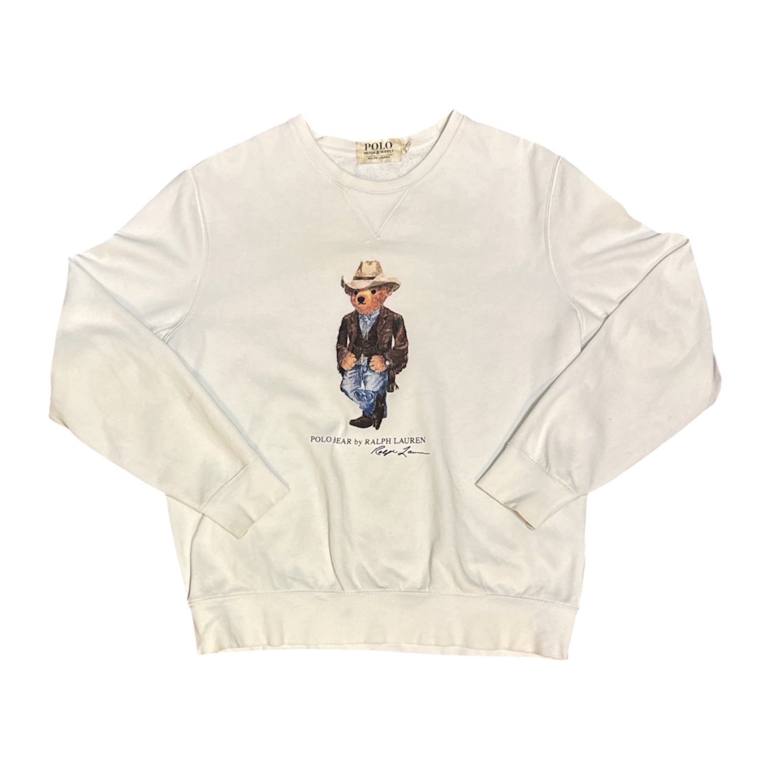 Polo Ralph Lauren Bear White Sweatshirt