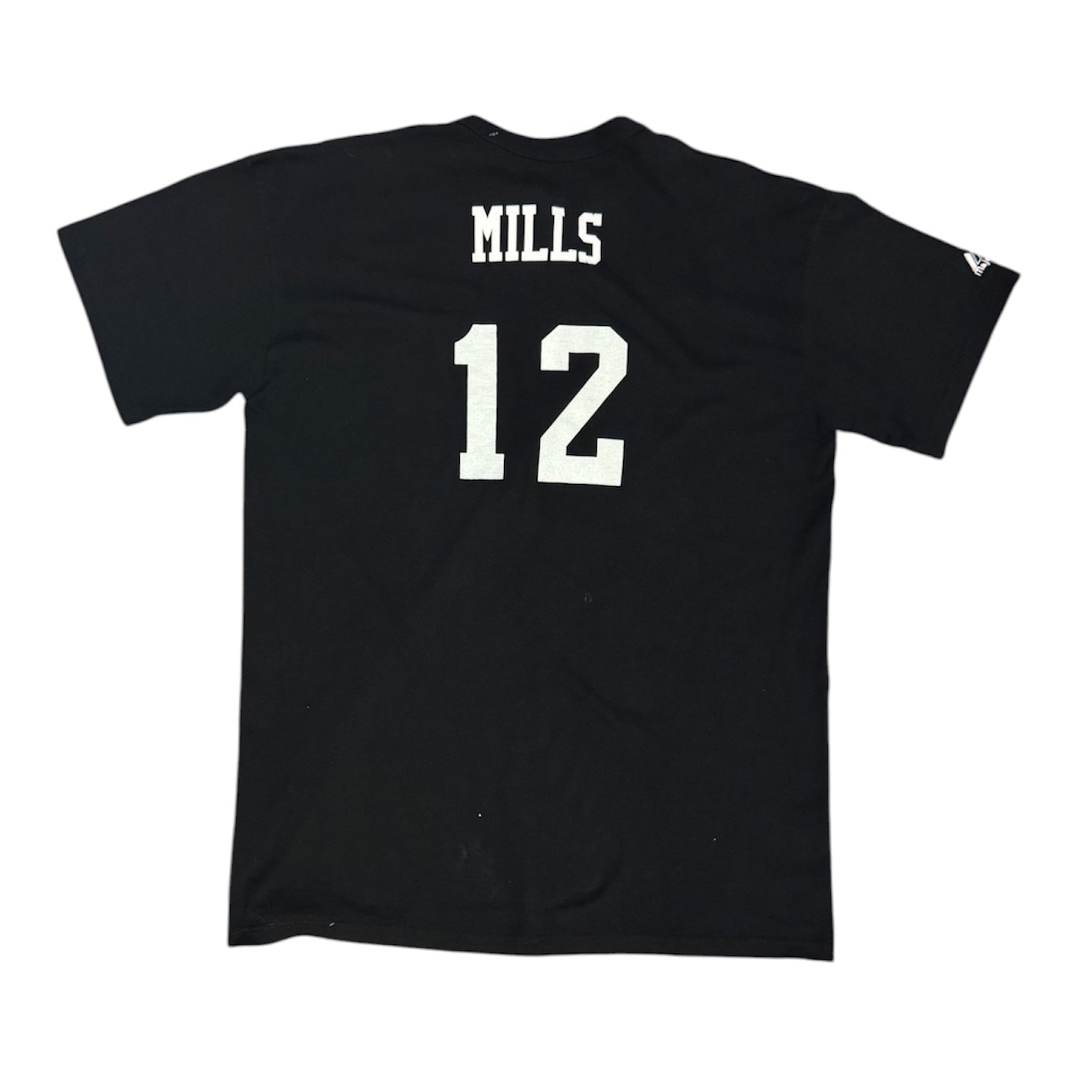 Majestic Miami Marlins Mills #12 Button Neck Tshirt