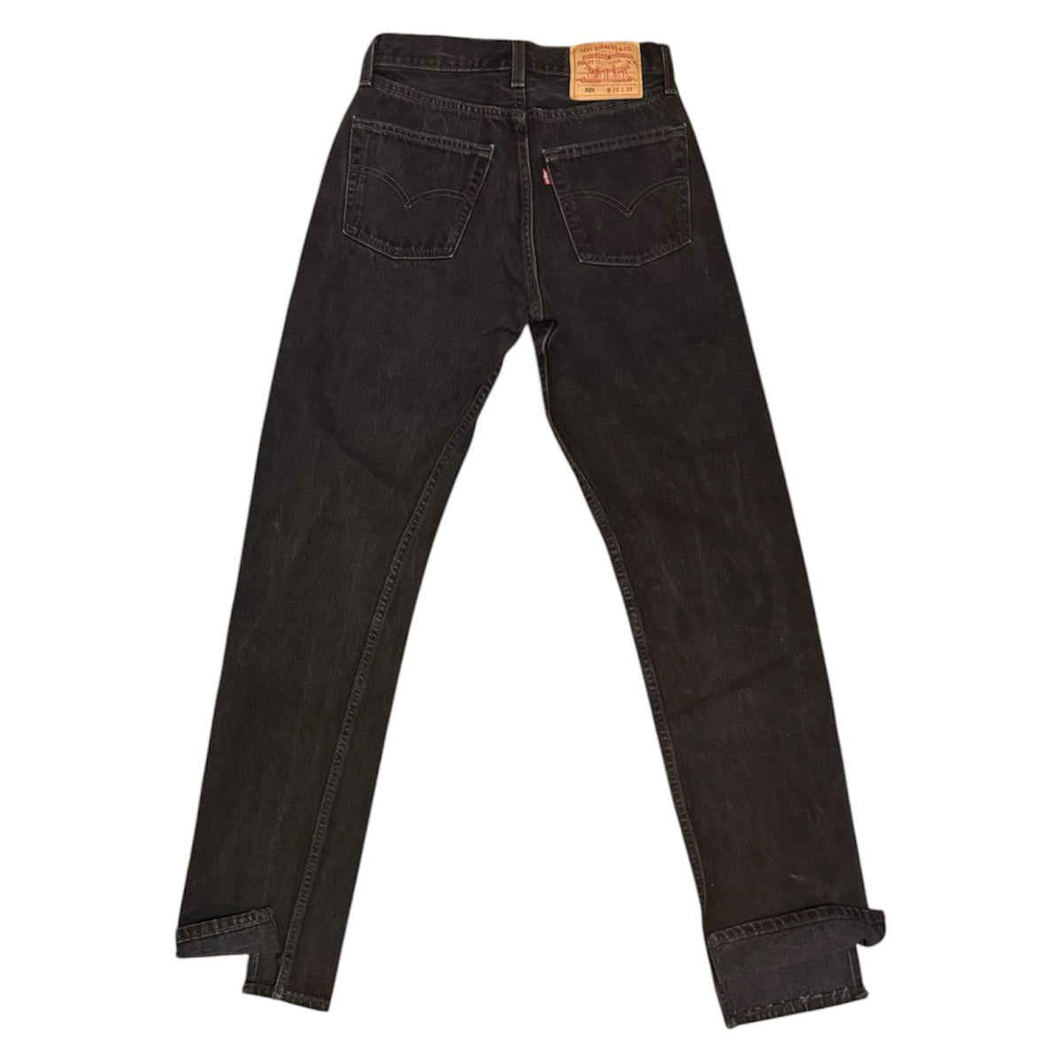 Vintage Levi's 501 Black/Grey Jeans (W28/L34)