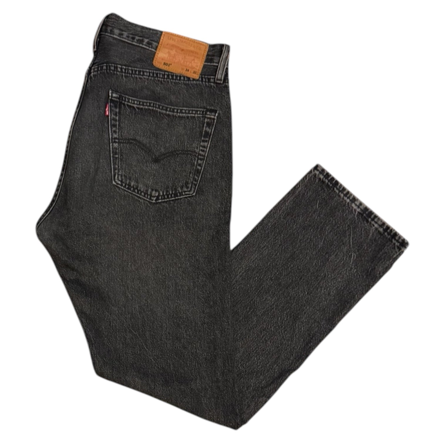 Levis 501 Washed Black Jeans