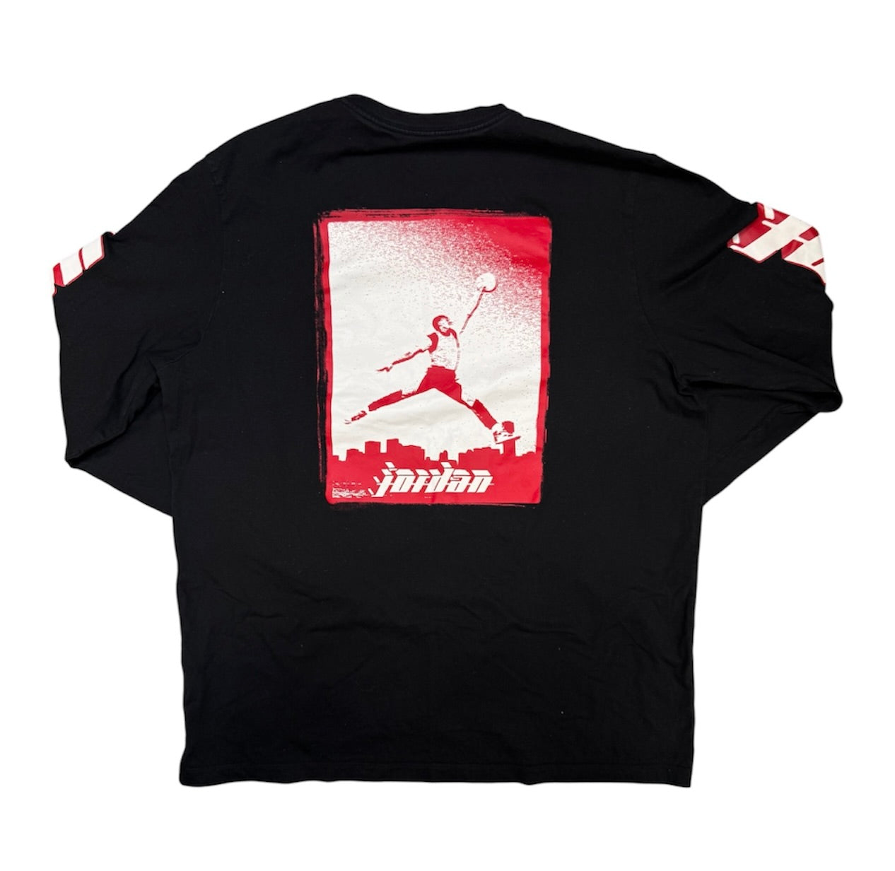 Jordan Black Red Long Sleeve