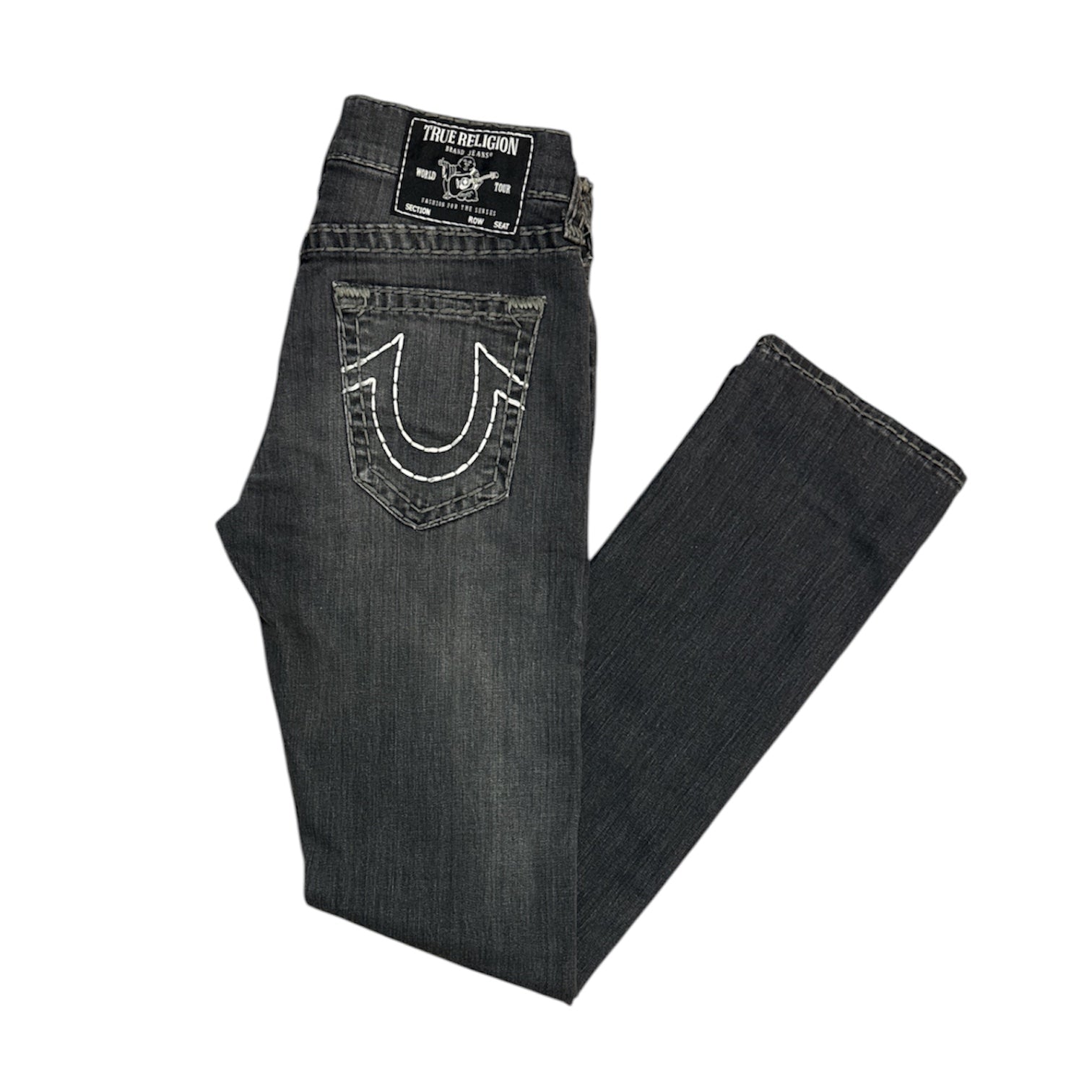 True Religion Rickey Washed Black Jeans