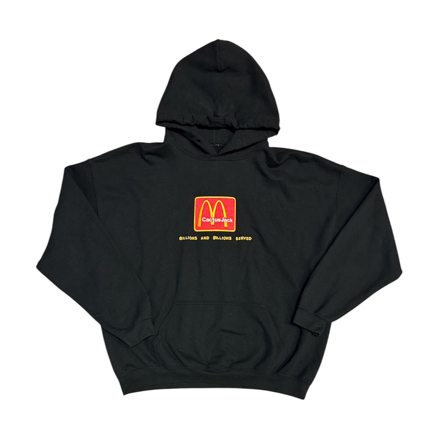 Travis Scott x McDonald's Billions Served Washed Black Hoodie