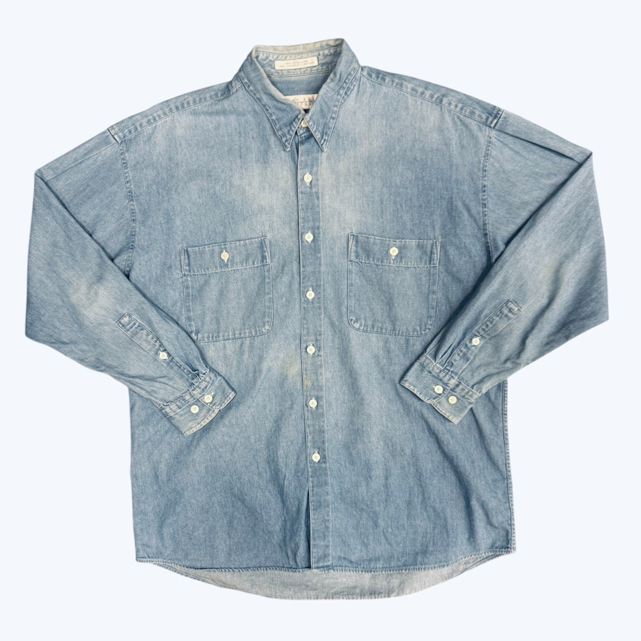 Perry Ellis Portfolio Light Blue Denim Shirt