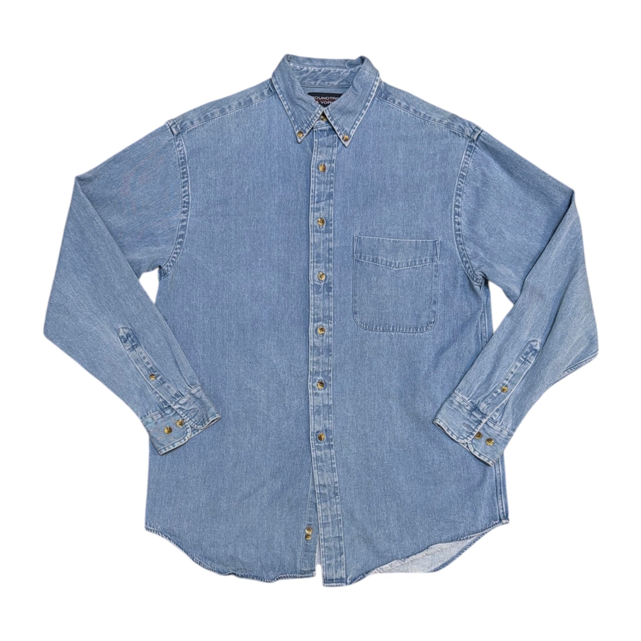 Roundtree & Yorke Light Blue Denim Shirt