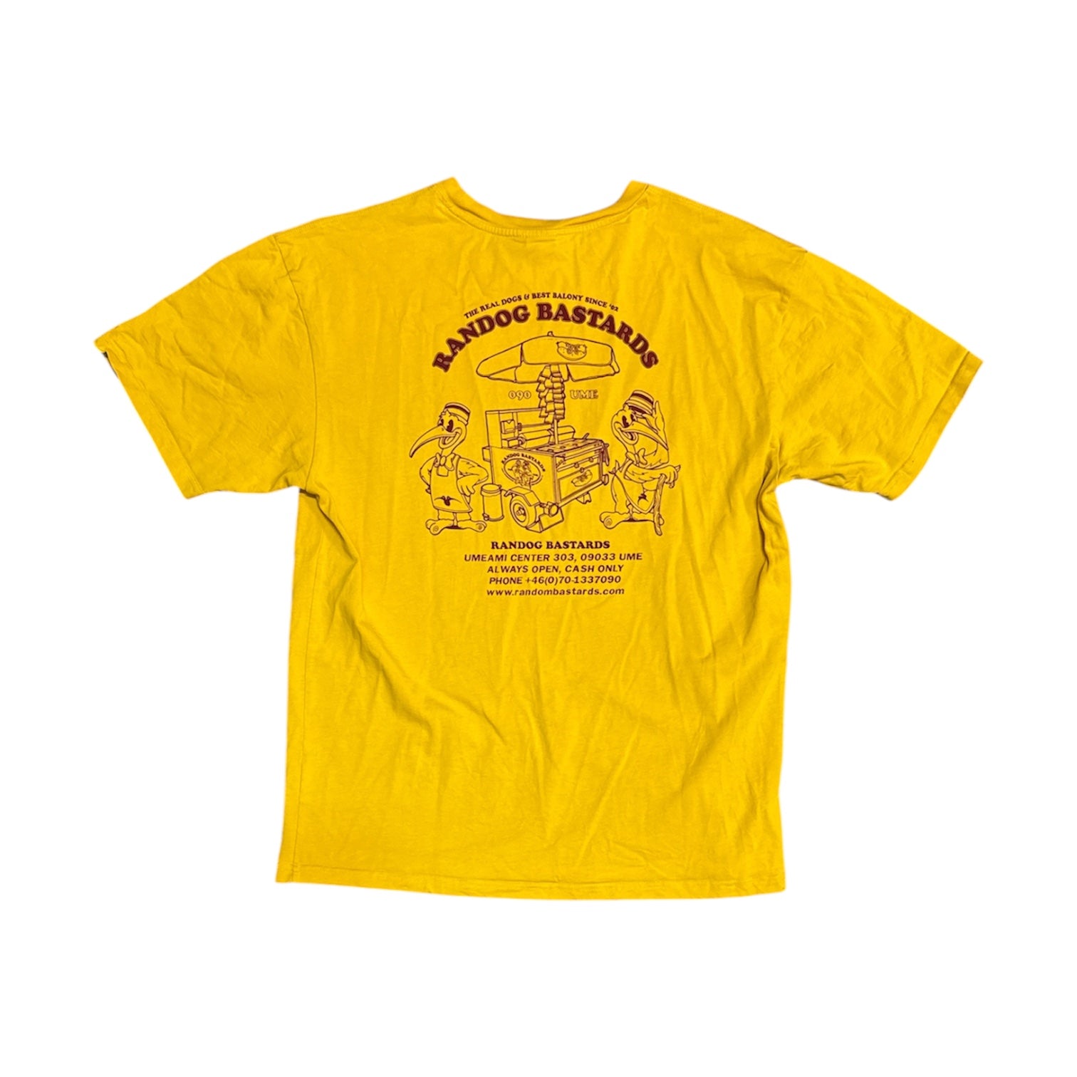 Random Bastards Streetfood Yellow Tshirt