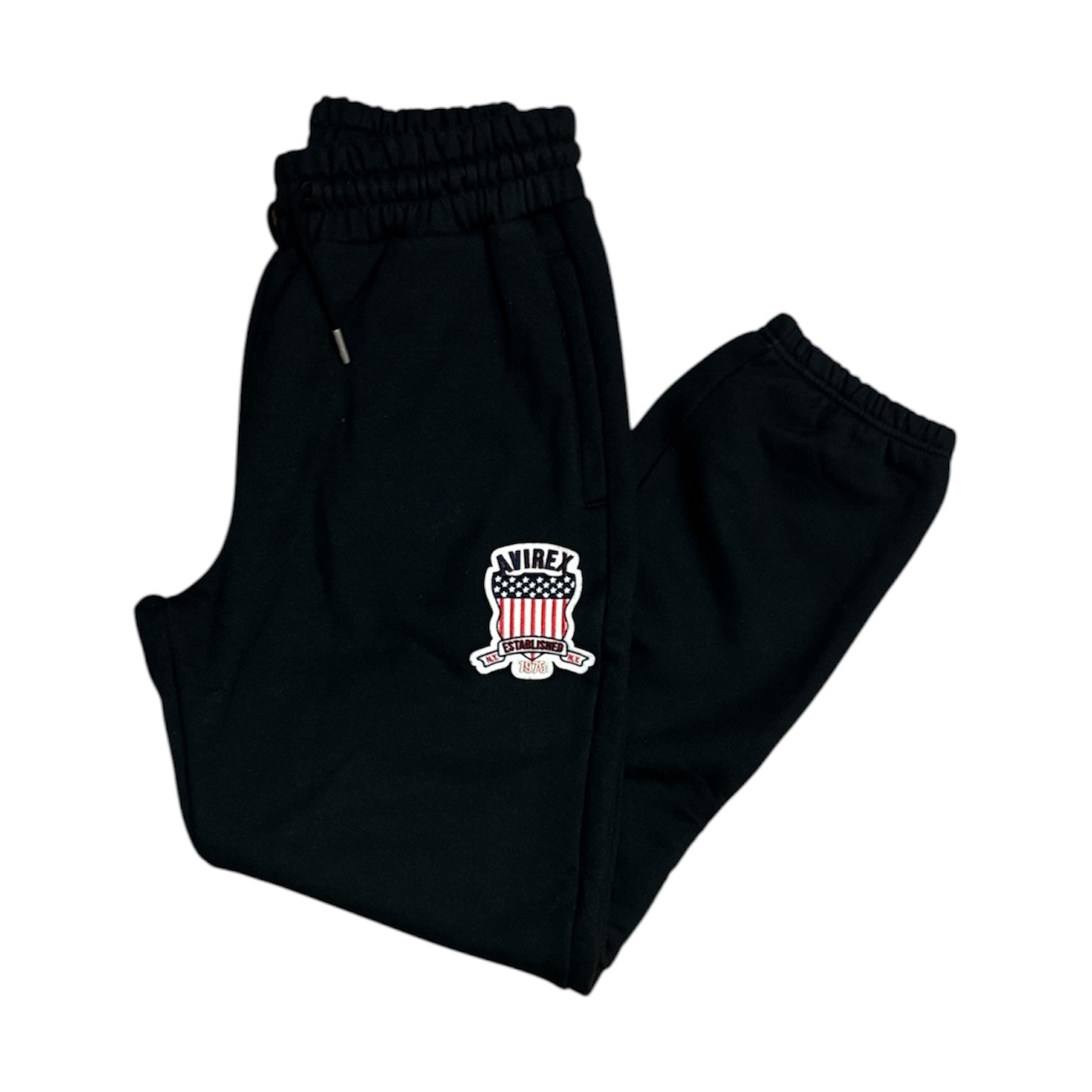 Avirex Badge Black Sweatpants