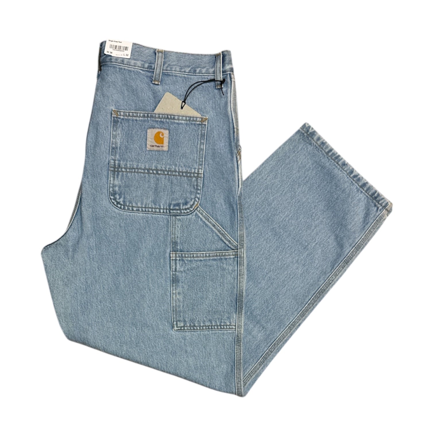 Carhartt Single Knee Light Blue Denim Pants