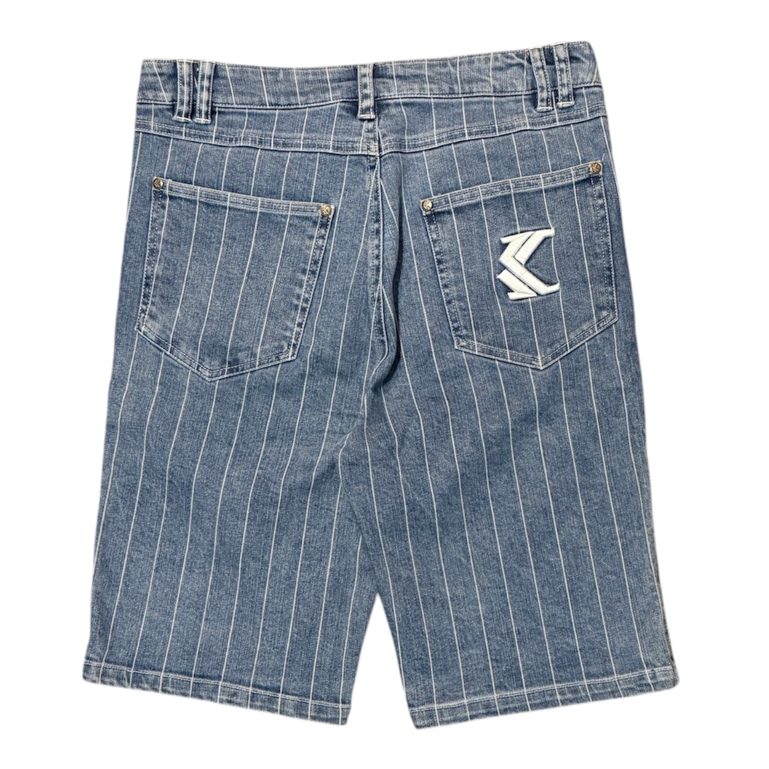 Karl Kani OG Pinstripe Denim Shorts