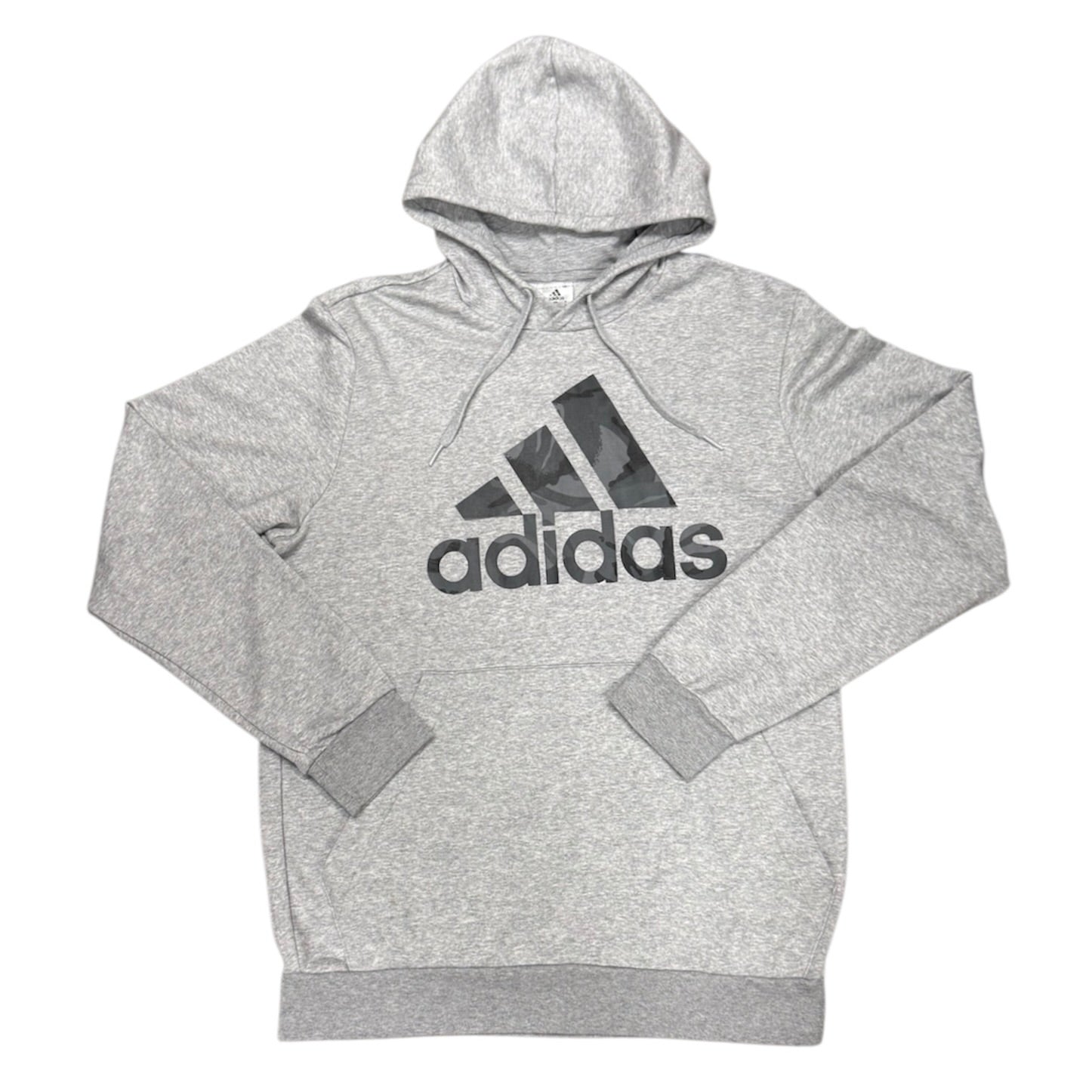 Adidas Essentials Grey Camo Logo Hoodie